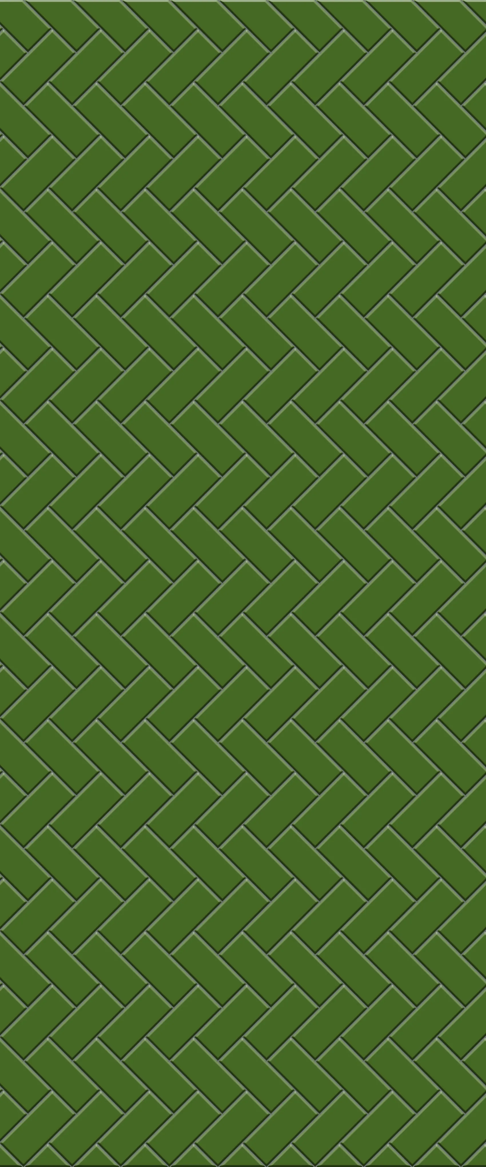 Green Diagonal Herringbone Tile Acrylic Shower Wall Panel 2440mm x 1220mm (3mm Thick)