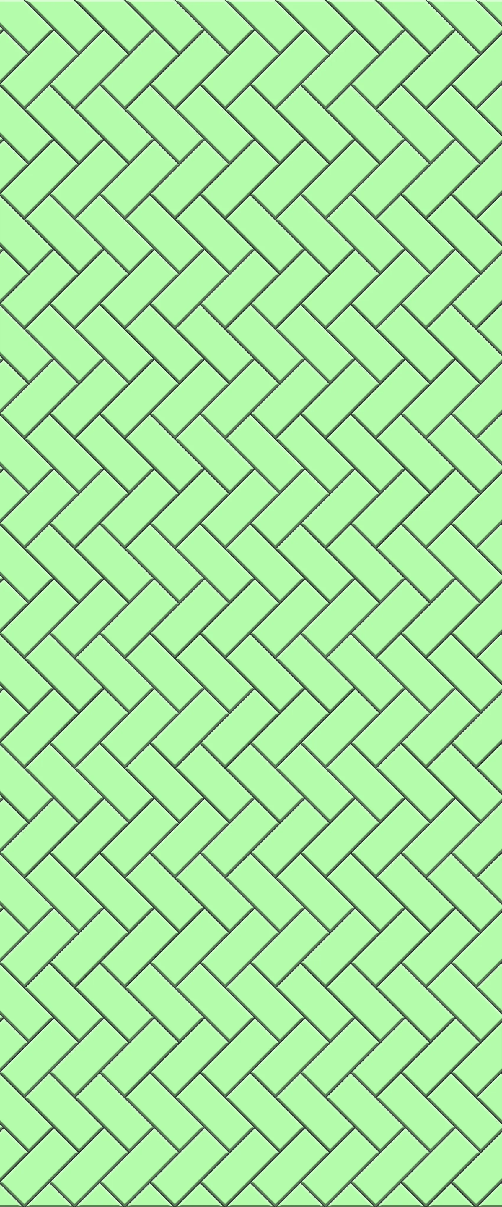 Green Diagonal Herringbone Tile Acrylic Shower Wall Panel 2440mm x 1220mm (3mm Thick)