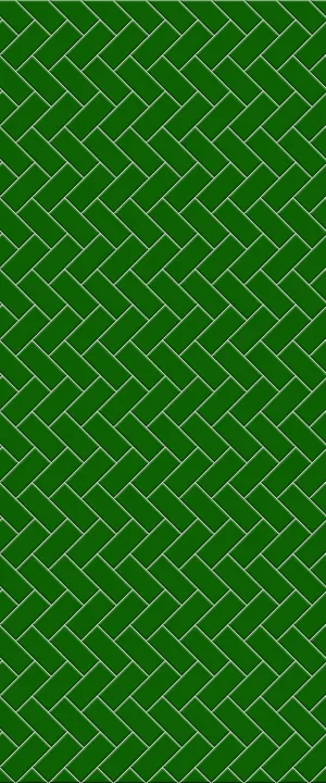 Green Diagonal Herringbone Tile Acrylic Shower Wall Panel 2440mm x 1220mm (3mm Thick)