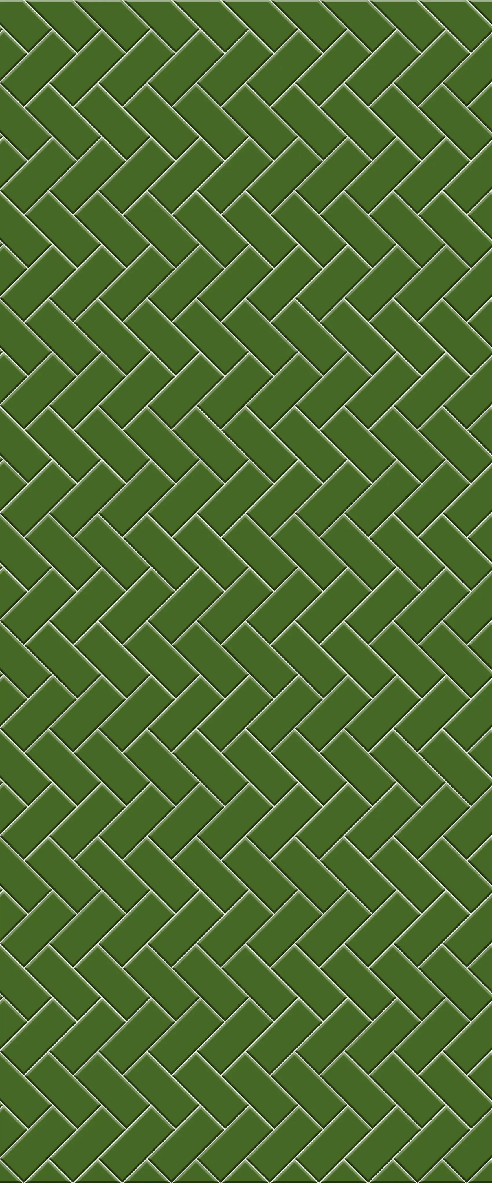 Green Diagonal Herringbone Tile Acrylic Shower Wall Panel 2440mm x 1220mm (3mm Thick)