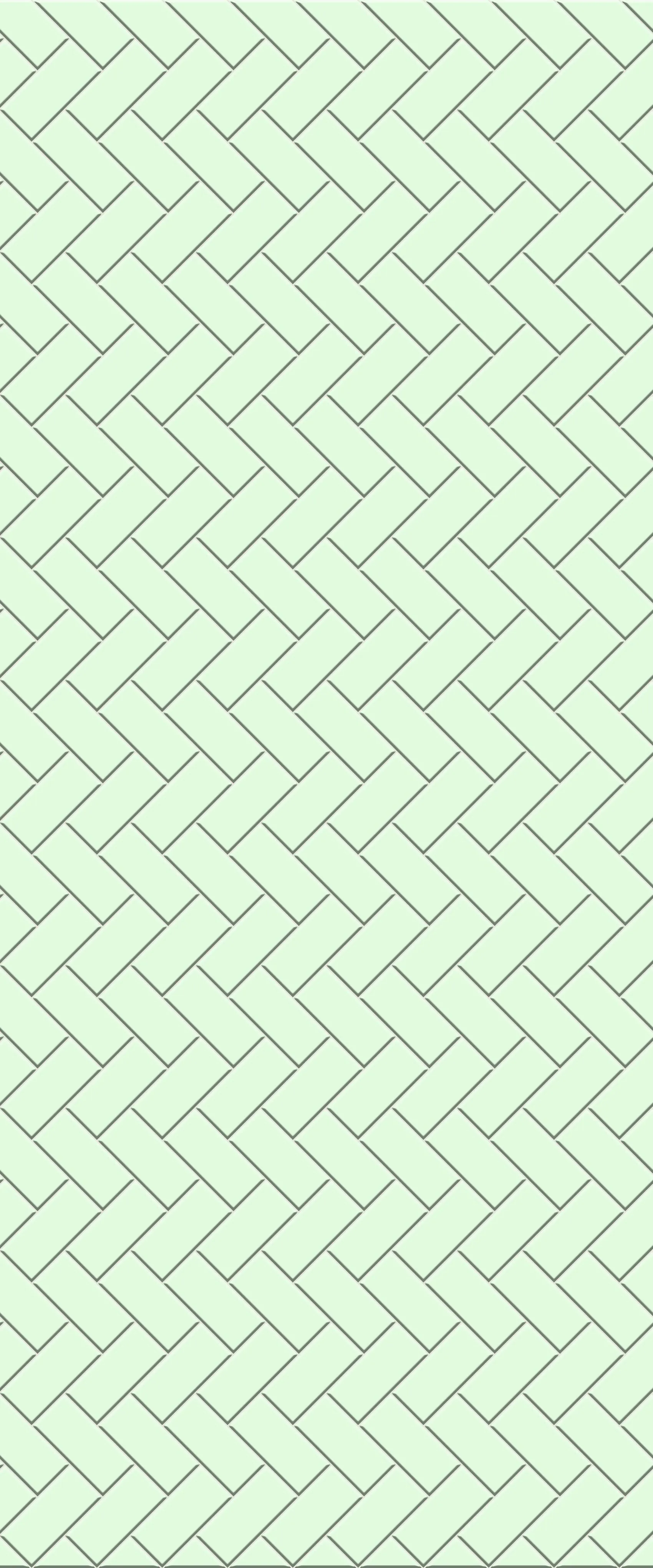 Green Diagonal Herringbone Tile Acrylic Shower Wall Panel 2440mm x 1220mm (3mm Thick)