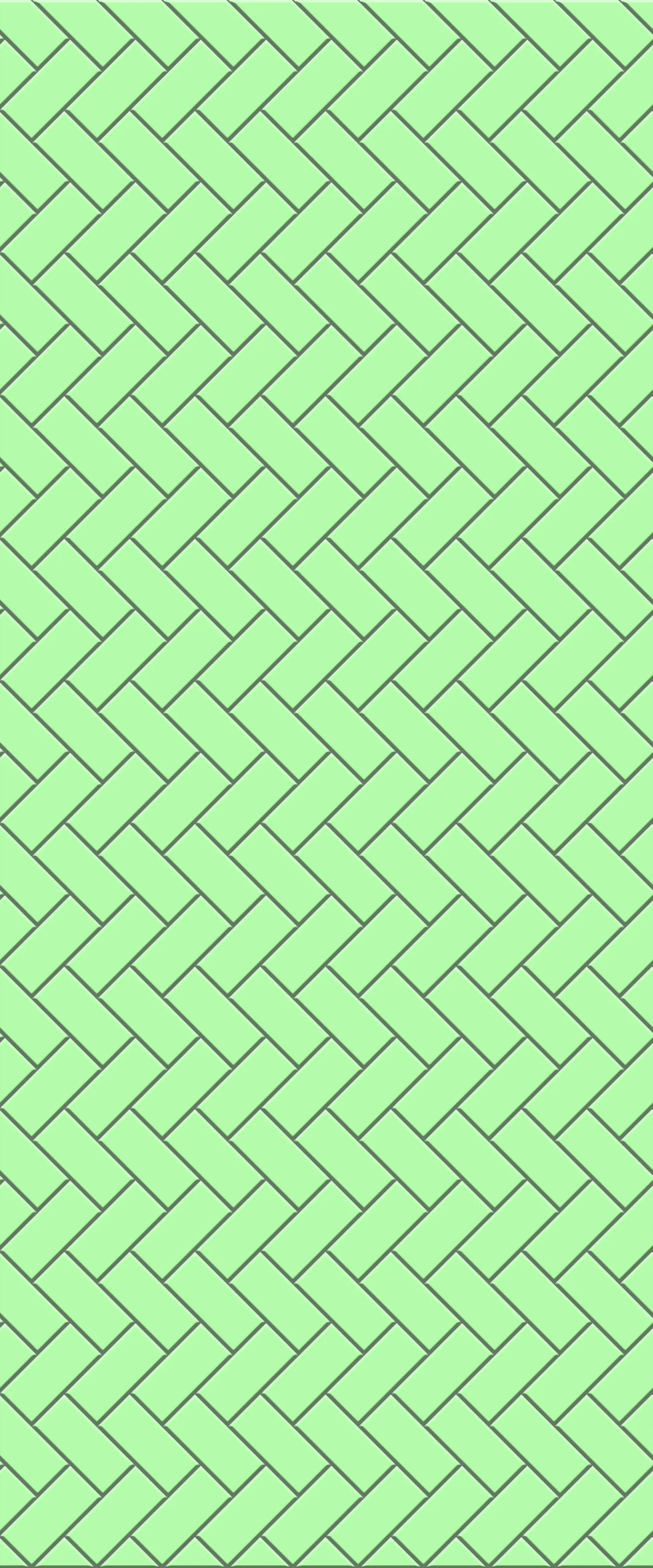 Green Diagonal Herringbone Tile Acrylic Shower Wall Panel 2440mm x 1220mm (3mm Thick)