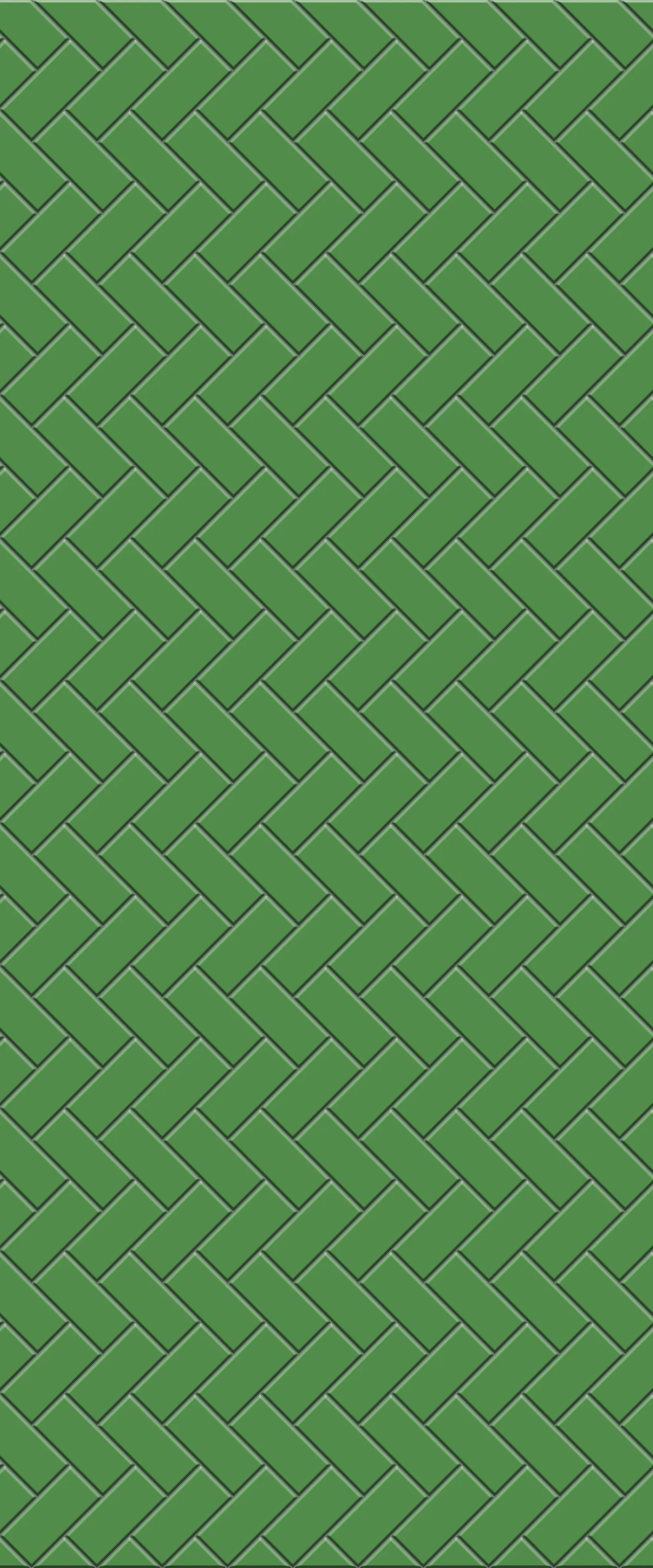 Green Diagonal Herringbone Tile Acrylic Shower Wall Panel 2440mm x 1220mm (3mm Thick)
