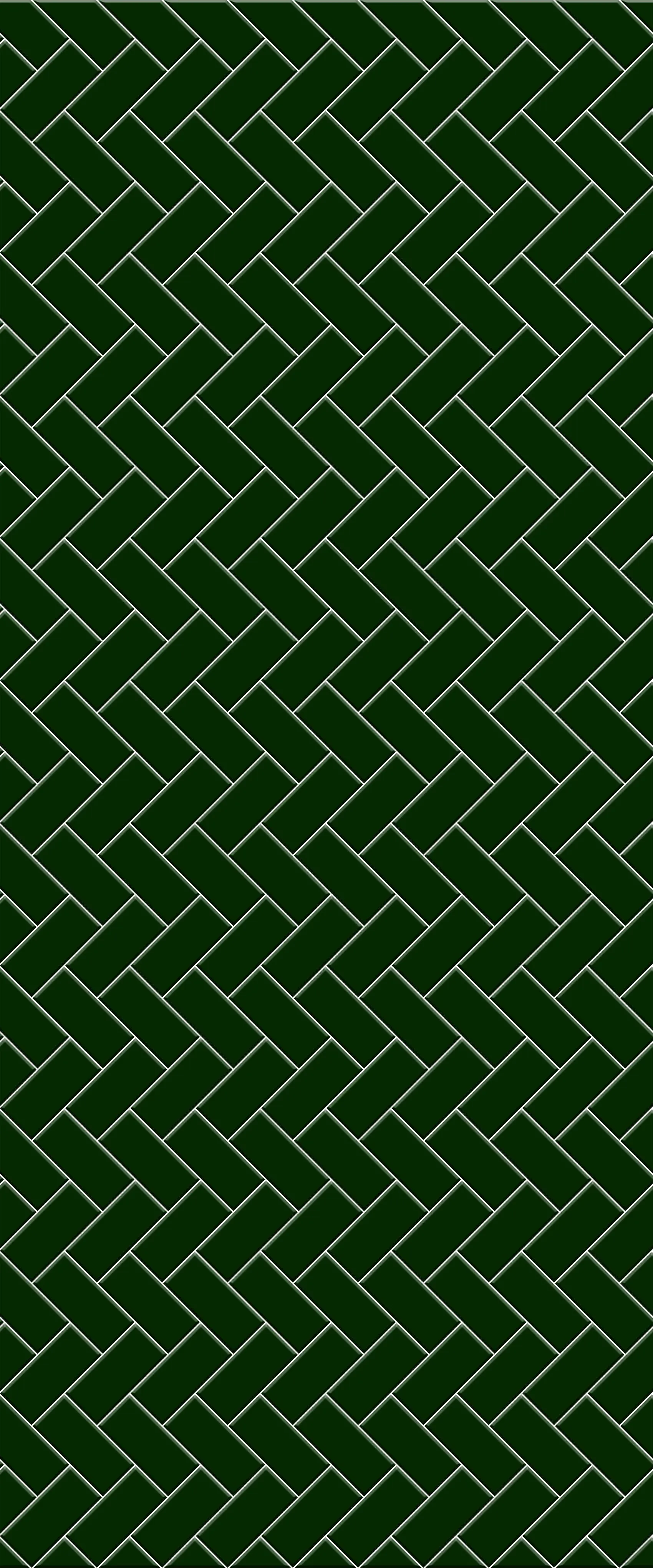 Green Diagonal Herringbone Tile Acrylic Shower Wall Panel 2440mm x 1220mm (3mm Thick)