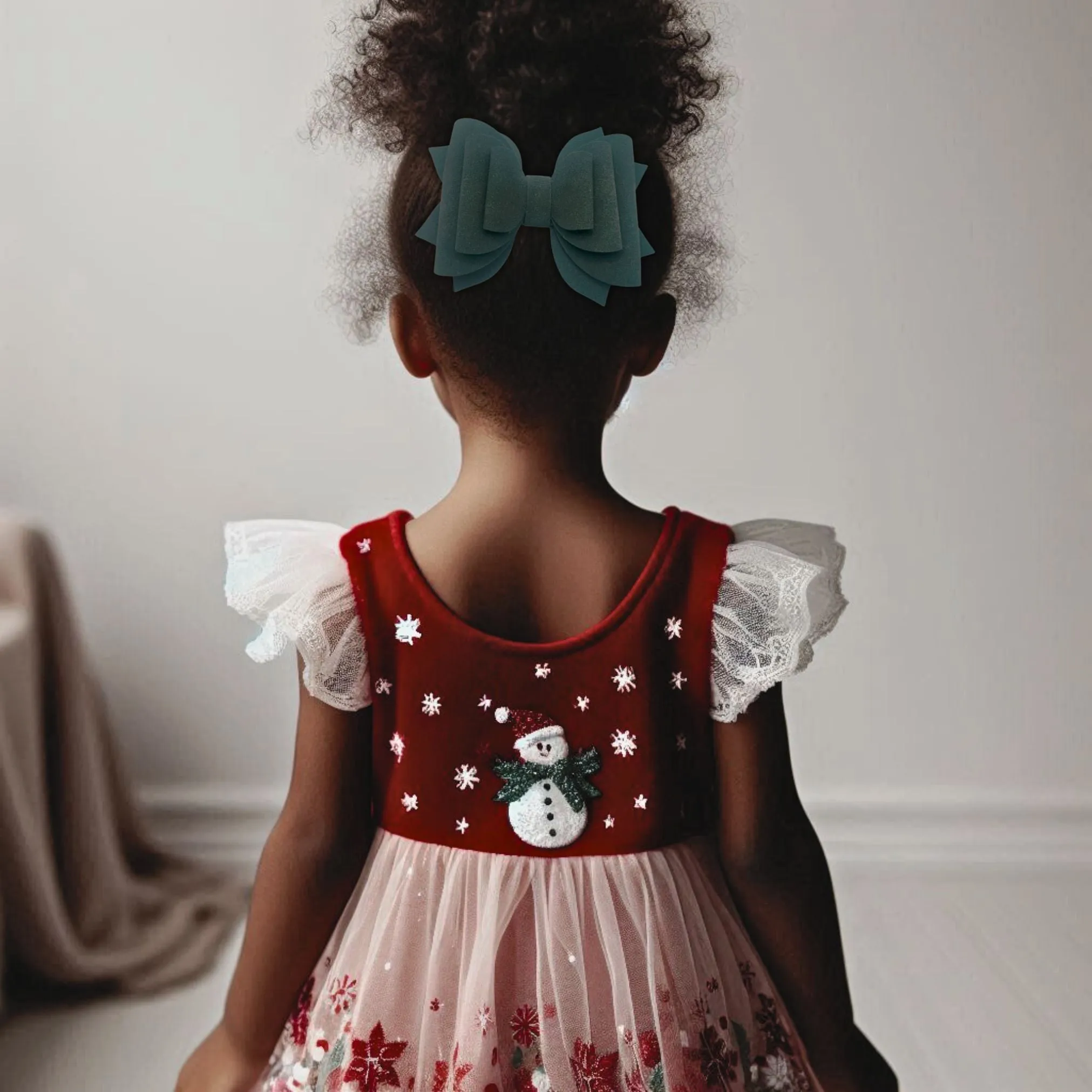 Green | Suede Hair Bow