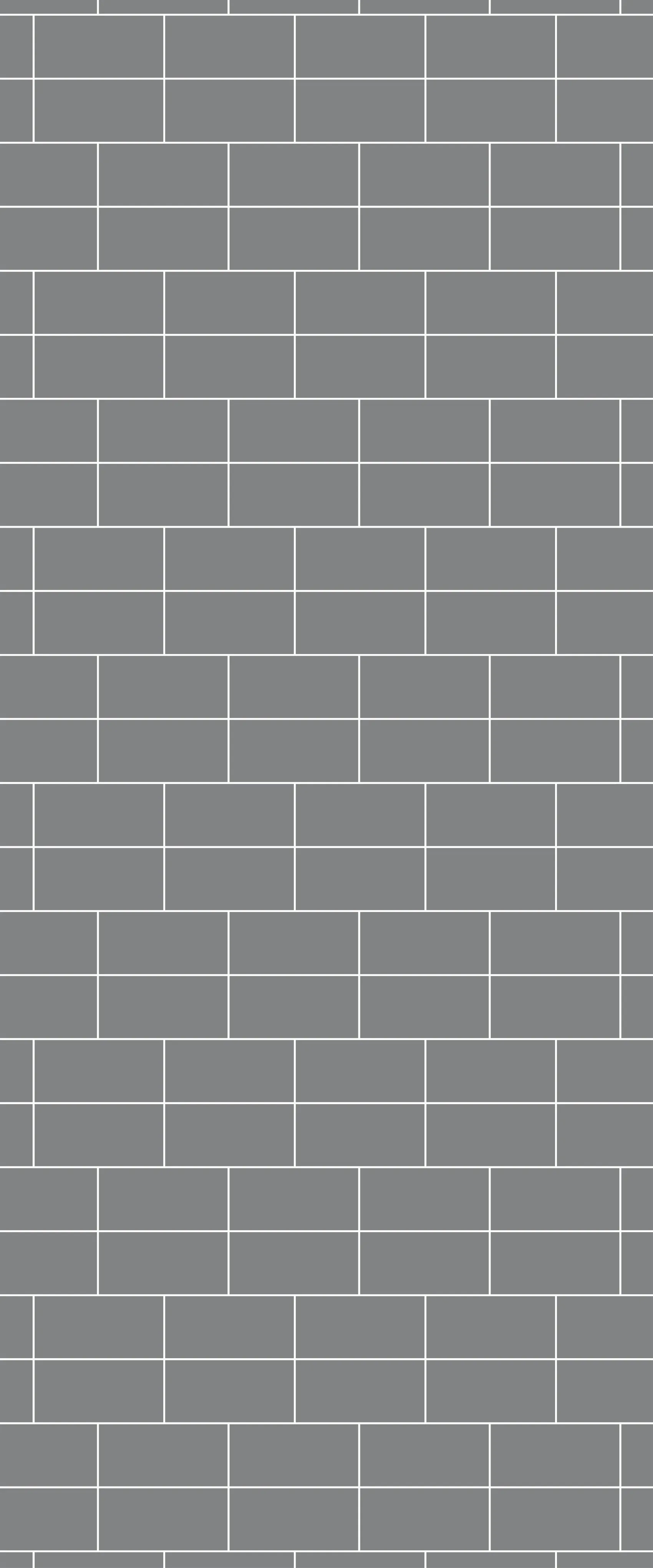 Grey Brickbond Acrylic Shower Wall Panel 2440mm x 1220mm (3mm Thick)