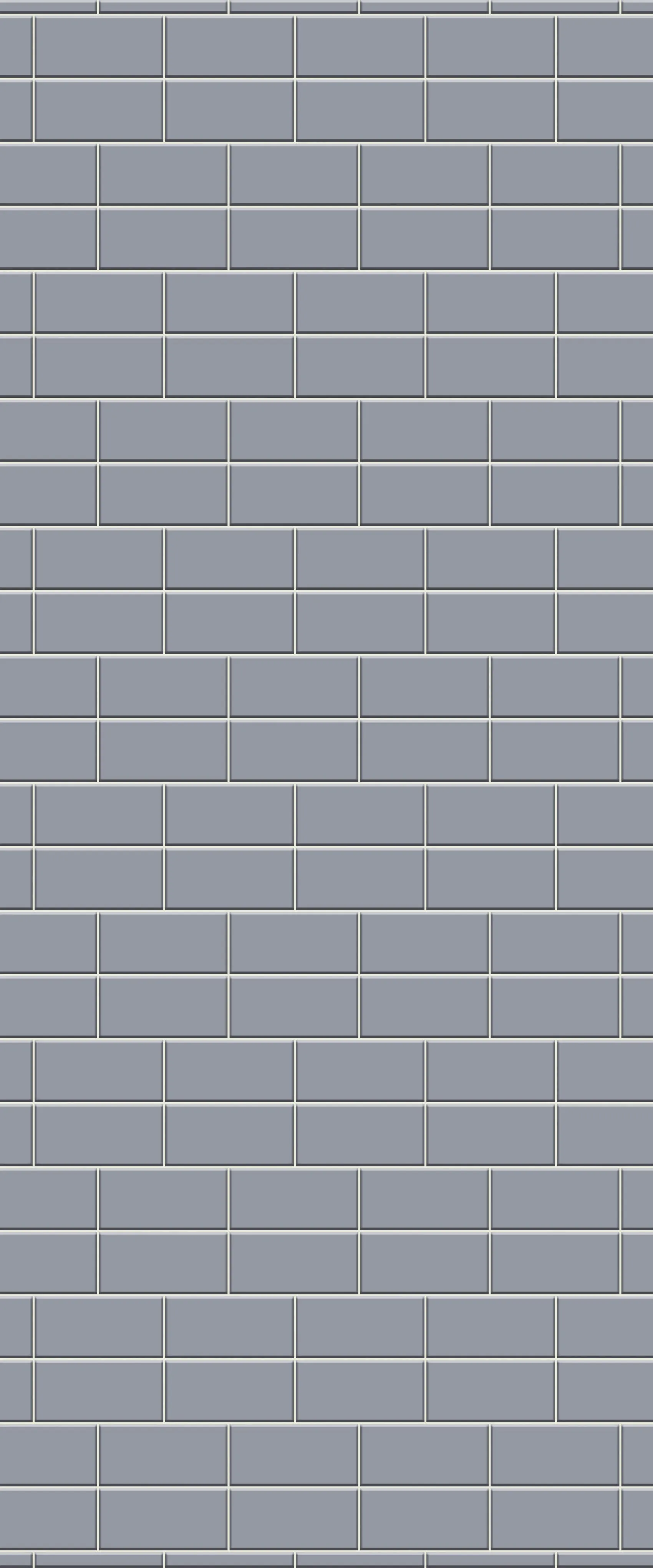 Grey Brickbond Acrylic Shower Wall Panel 2440mm x 1220mm (3mm Thick)