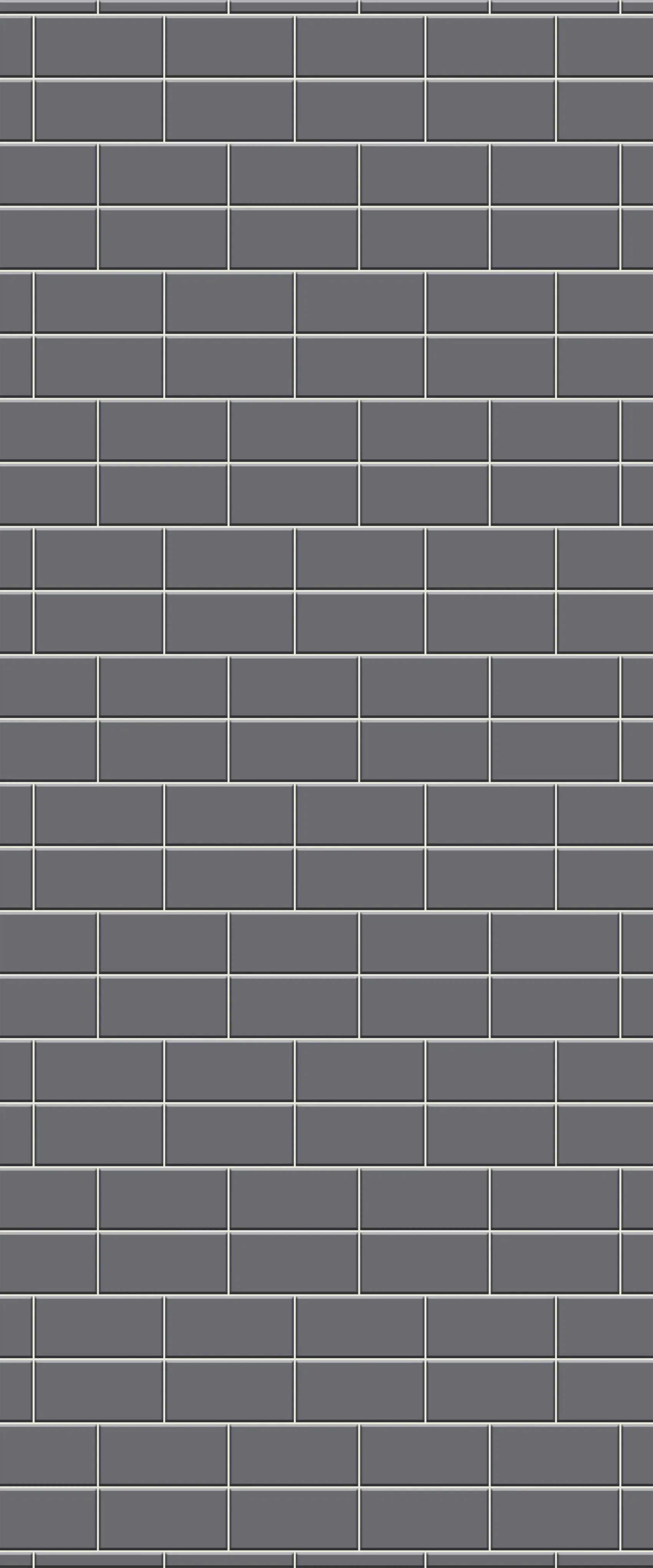 Grey Brickbond Acrylic Shower Wall Panel 2440mm x 1220mm (3mm Thick)