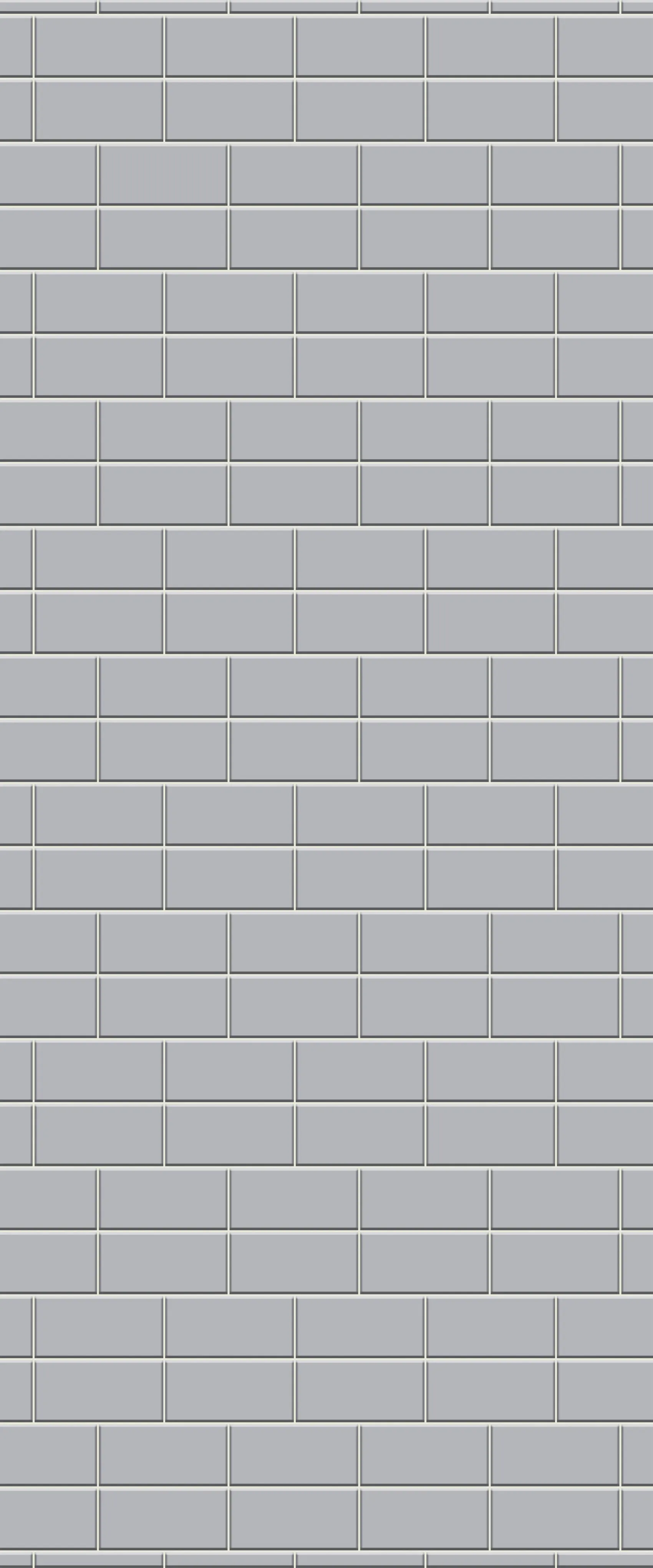 Grey Brickbond Acrylic Shower Wall Panel 2440mm x 1220mm (3mm Thick)