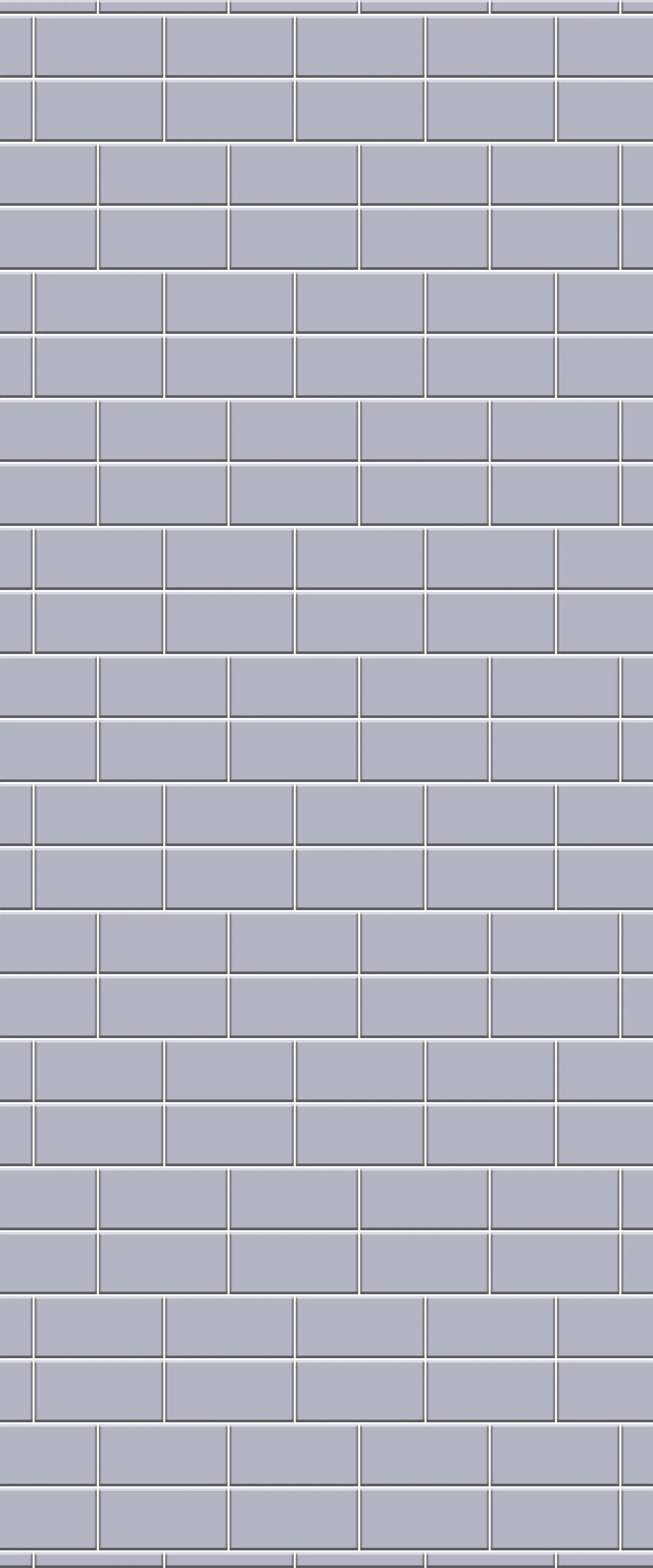 Grey Brickbond Acrylic Shower Wall Panel 2440mm x 1220mm (3mm Thick)