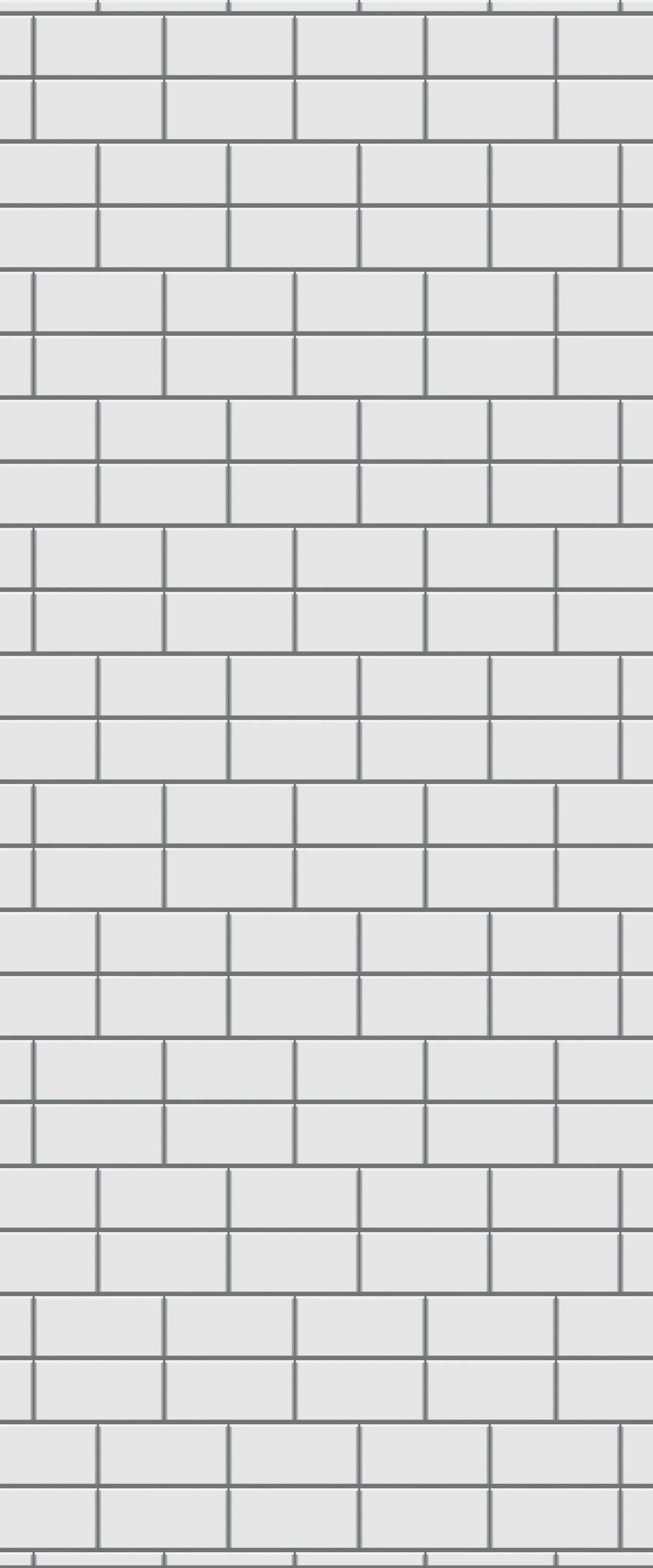 Grey Brickbond Acrylic Shower Wall Panel 2440mm x 1220mm (3mm Thick)