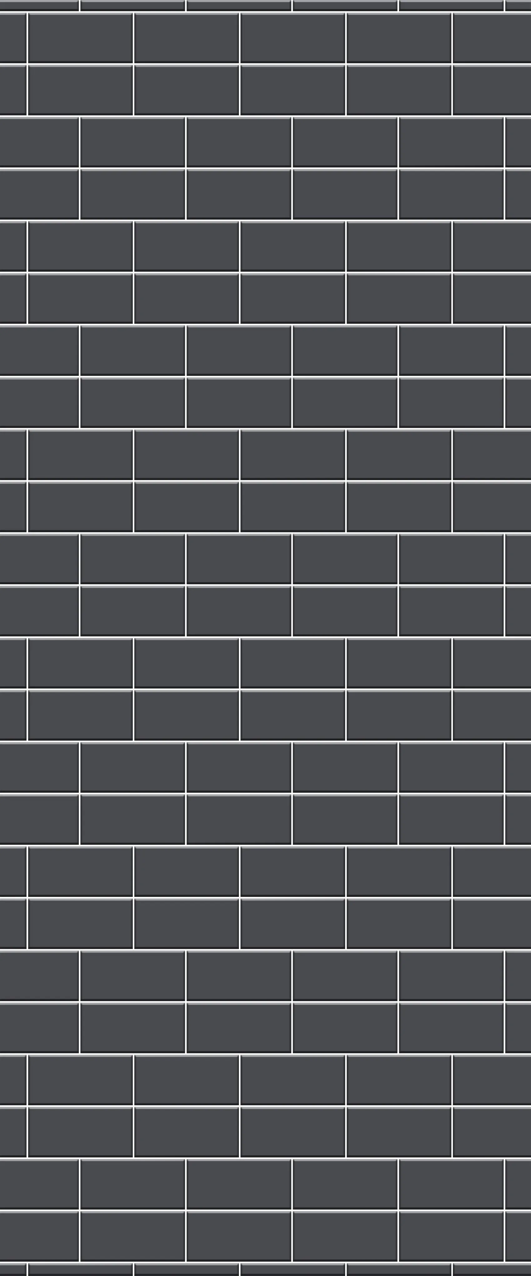 Grey Brickbond Acrylic Shower Wall Panel 2440mm x 1220mm (3mm Thick)