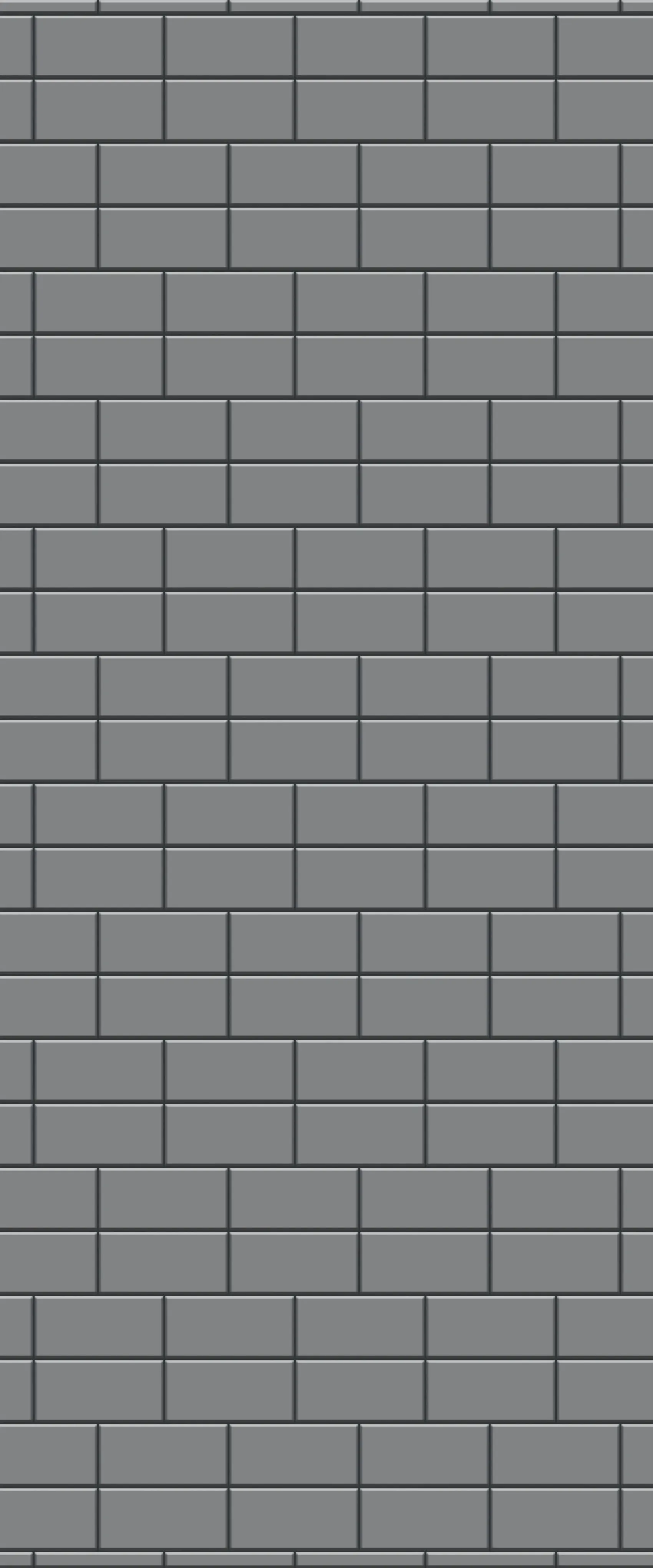 Grey Brickbond Acrylic Shower Wall Panel 2440mm x 1220mm (3mm Thick)