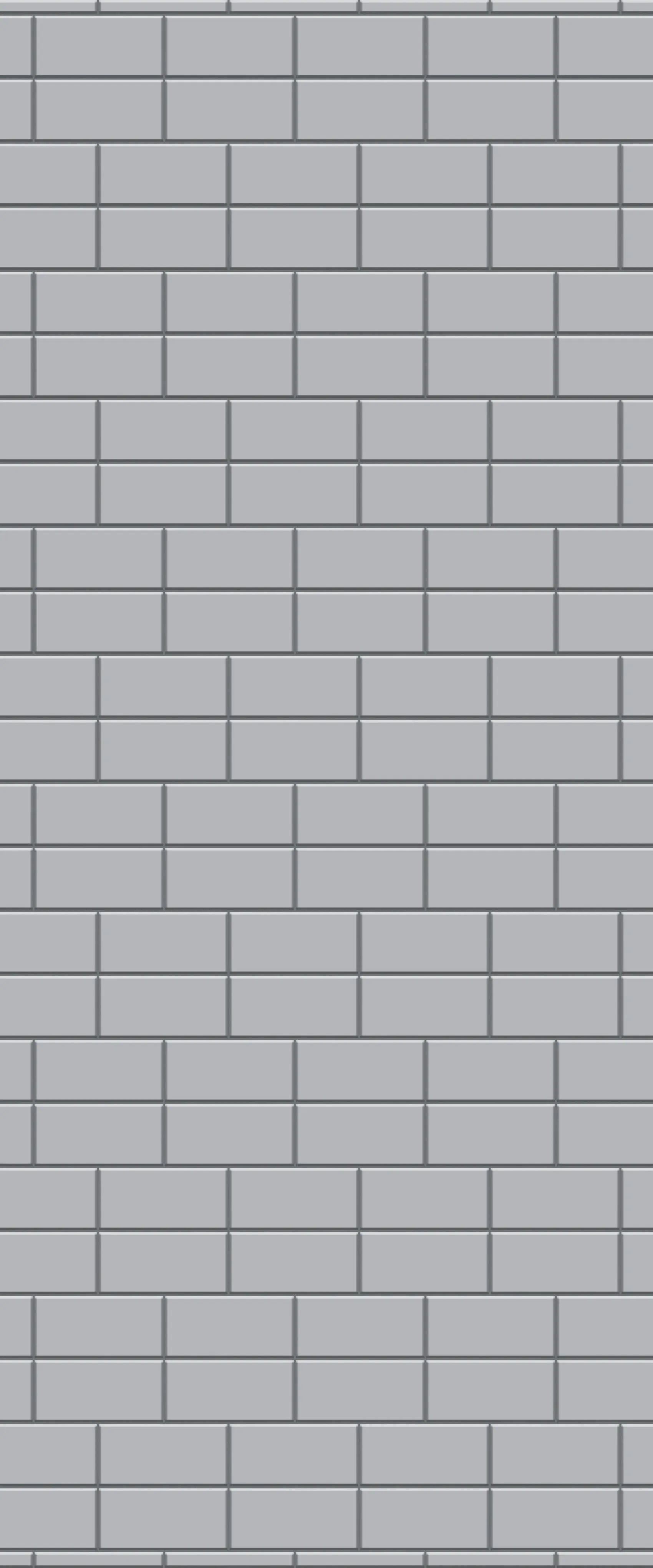 Grey Brickbond Acrylic Shower Wall Panel 2440mm x 1220mm (3mm Thick)
