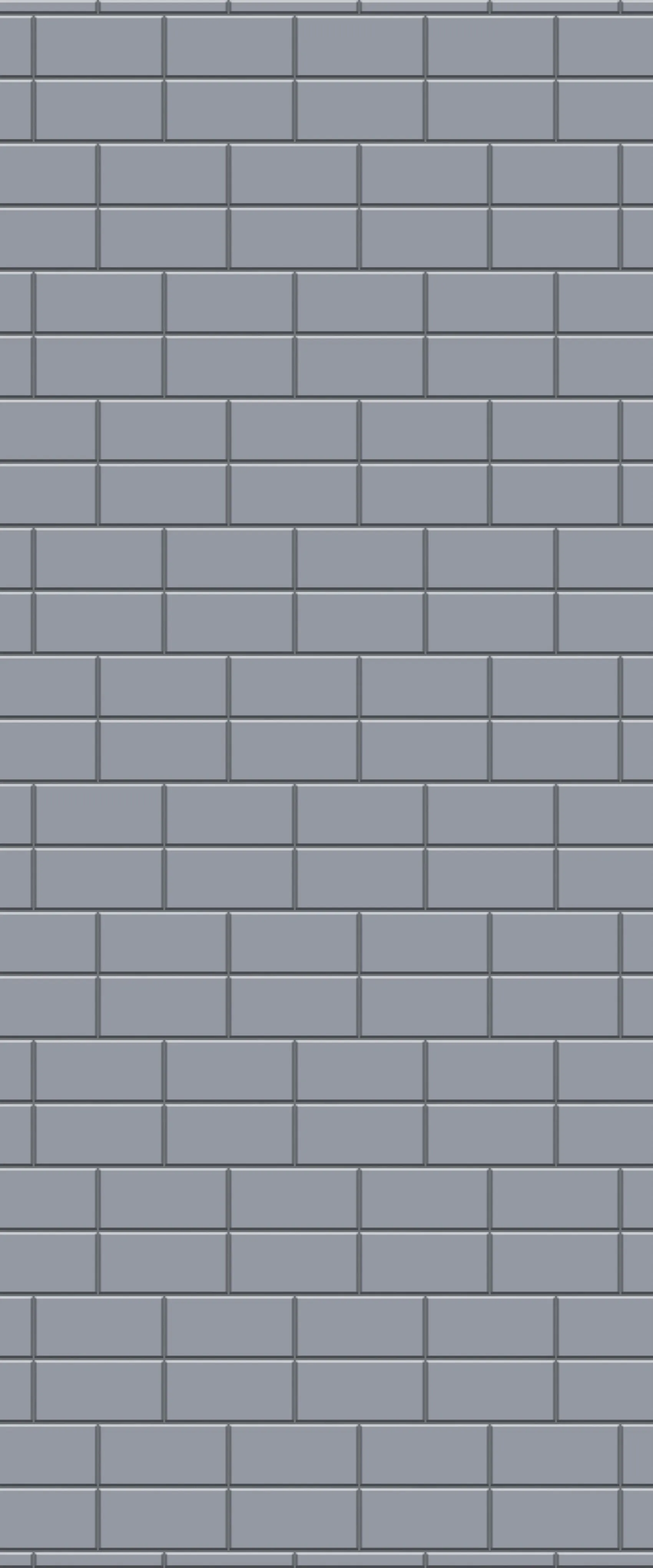 Grey Brickbond Acrylic Shower Wall Panel 2440mm x 1220mm (3mm Thick)