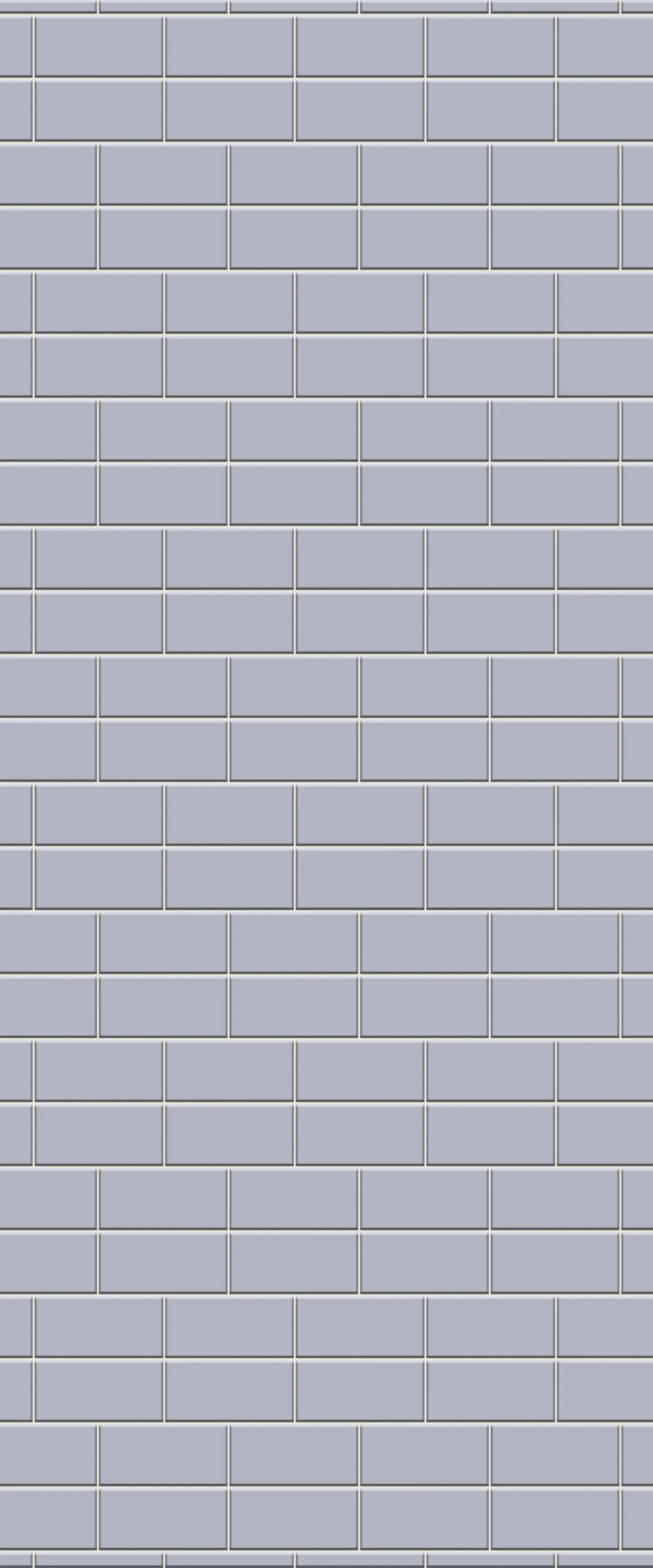 Grey Brickbond Acrylic Shower Wall Panel 2440mm x 1220mm (3mm Thick)