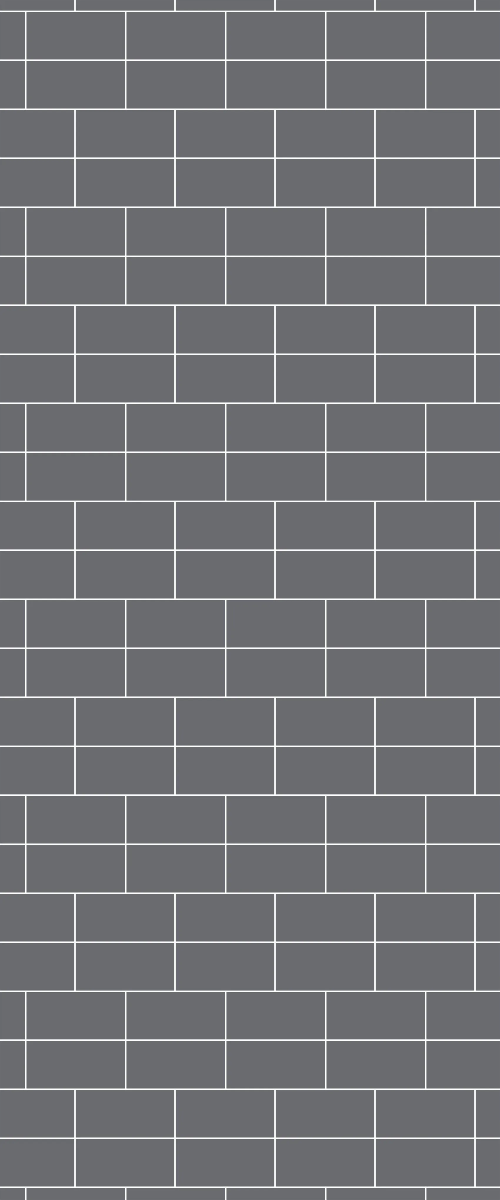 Grey Brickbond Acrylic Shower Wall Panel 2440mm x 1220mm (3mm Thick)