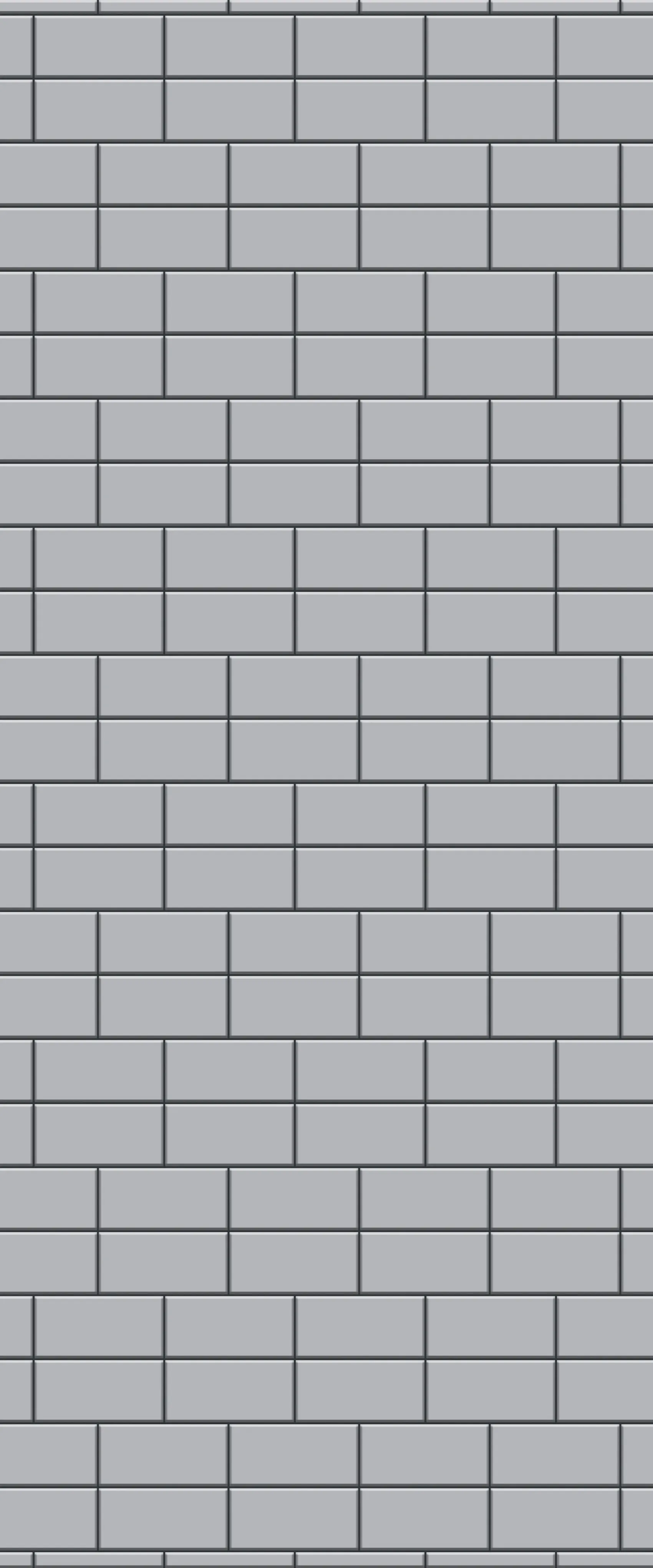 Grey Brickbond Acrylic Shower Wall Panel 2440mm x 1220mm (3mm Thick)