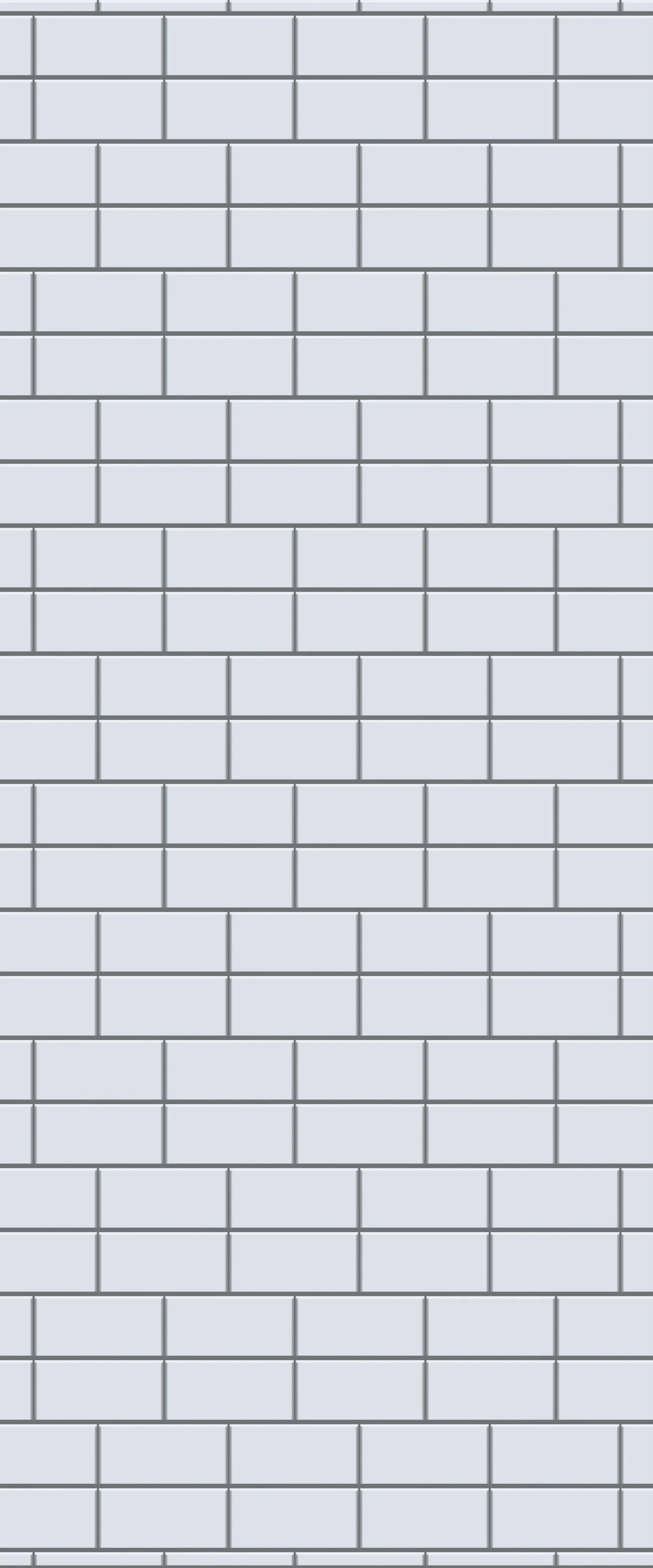 Grey Brickbond Acrylic Shower Wall Panel 2440mm x 1220mm (3mm Thick)