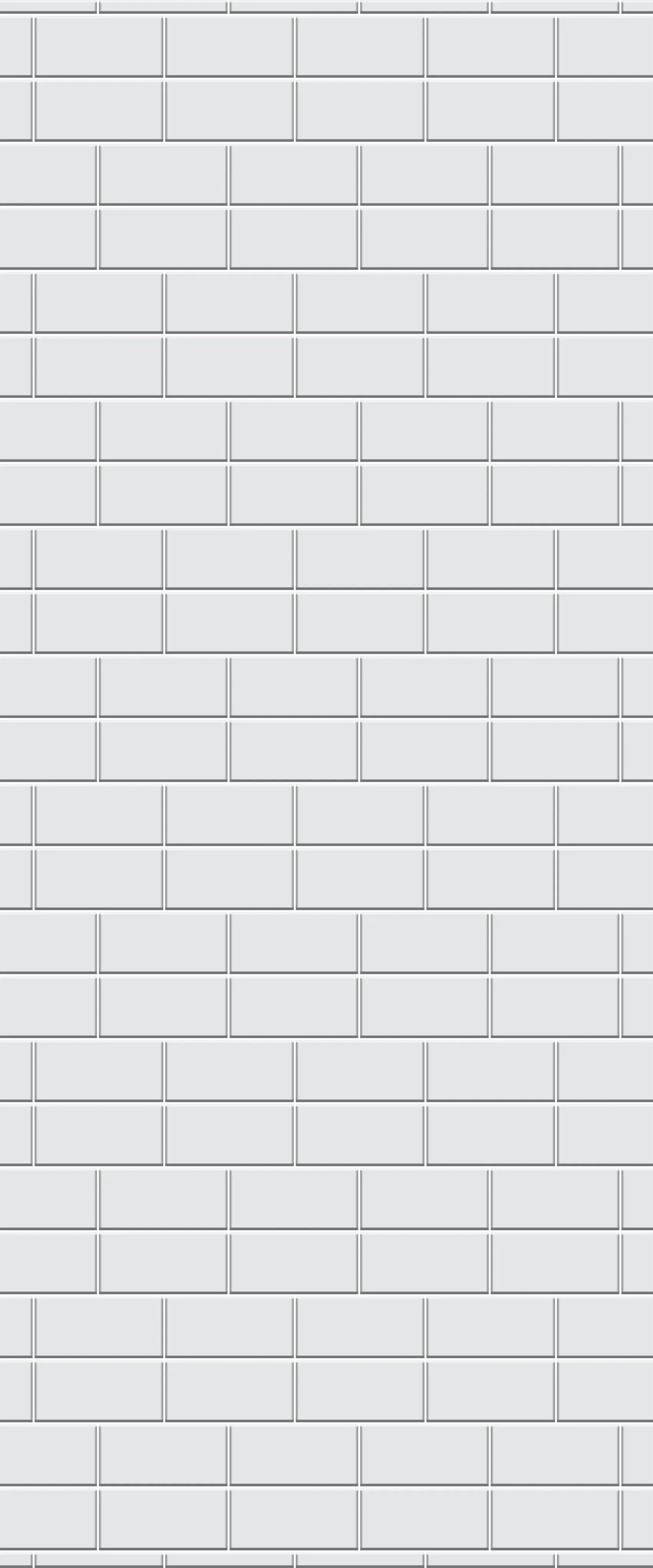 Grey Brickbond Acrylic Shower Wall Panel 2440mm x 1220mm (3mm Thick)