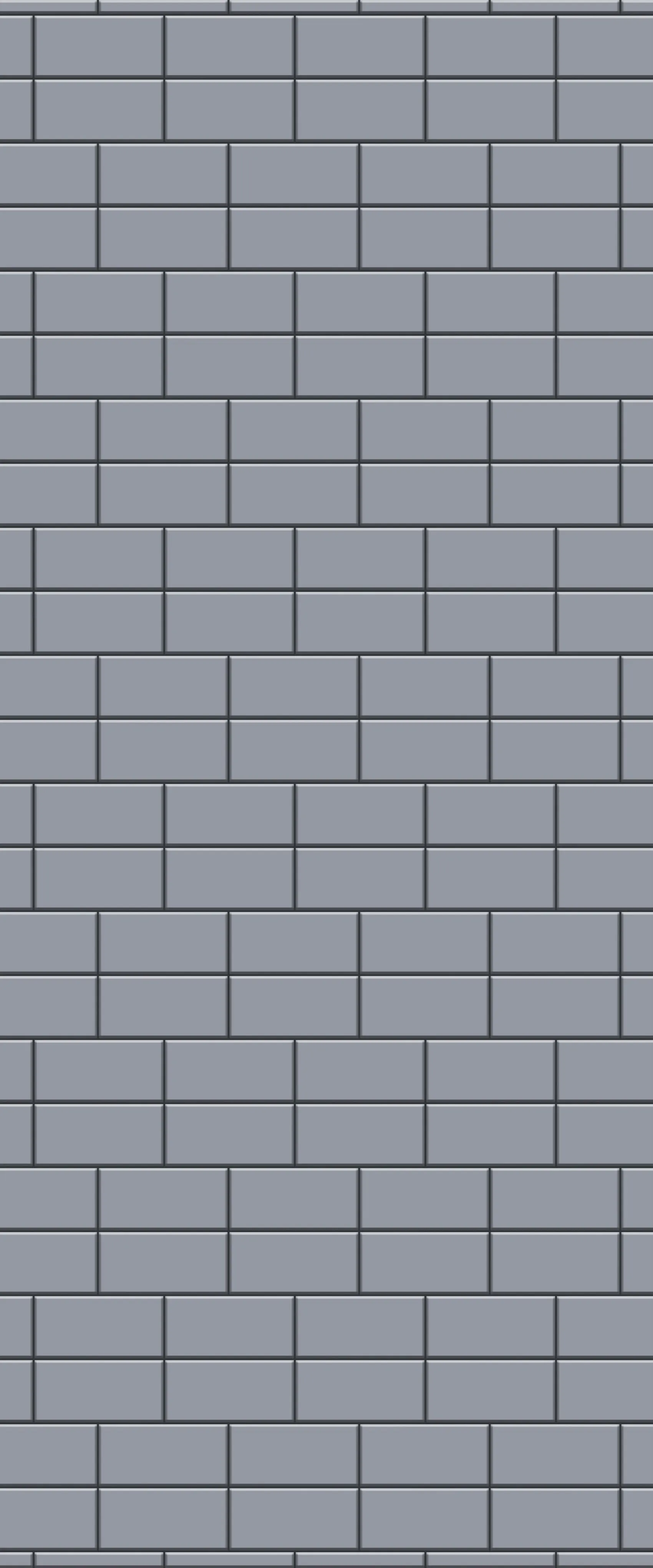 Grey Brickbond Acrylic Shower Wall Panel 2440mm x 1220mm (3mm Thick)