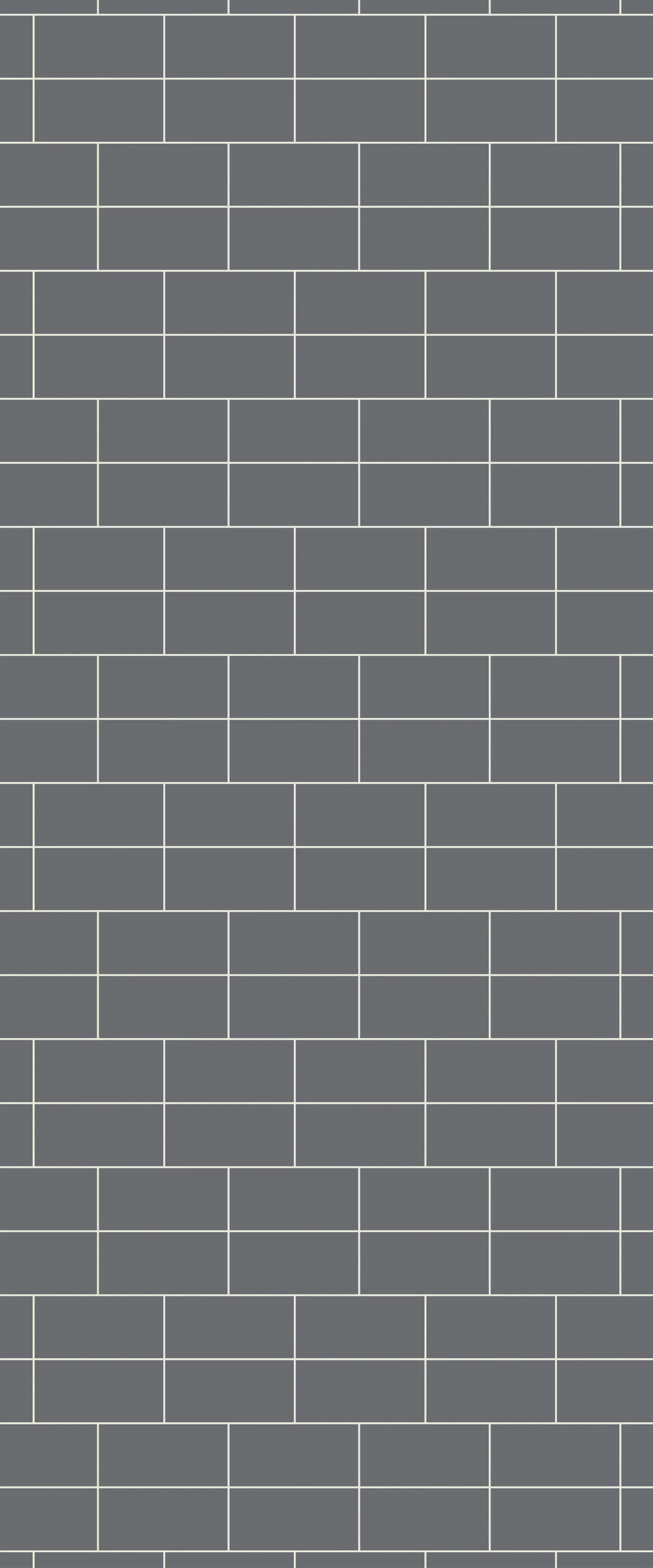 Grey Brickbond Acrylic Shower Wall Panel 2440mm x 1220mm (3mm Thick)