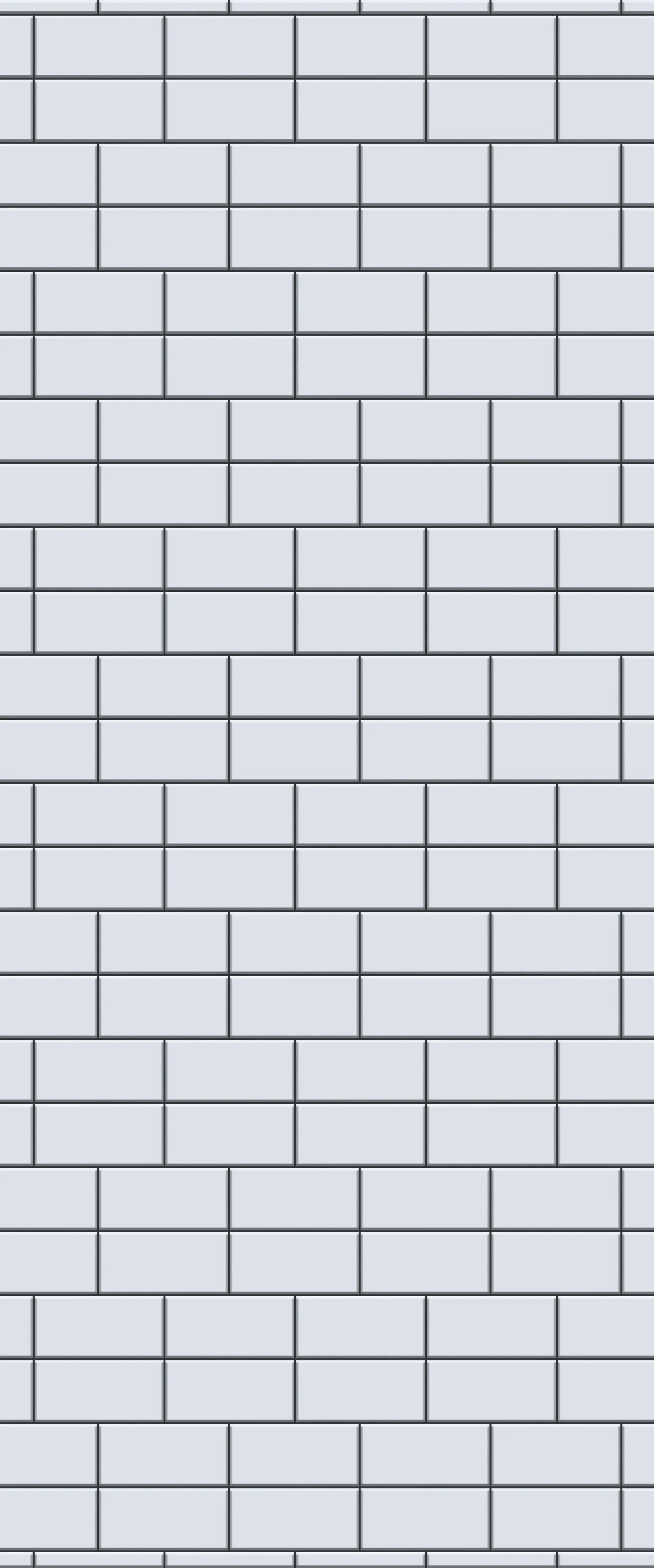 Grey Brickbond Acrylic Shower Wall Panel 2440mm x 1220mm (3mm Thick)