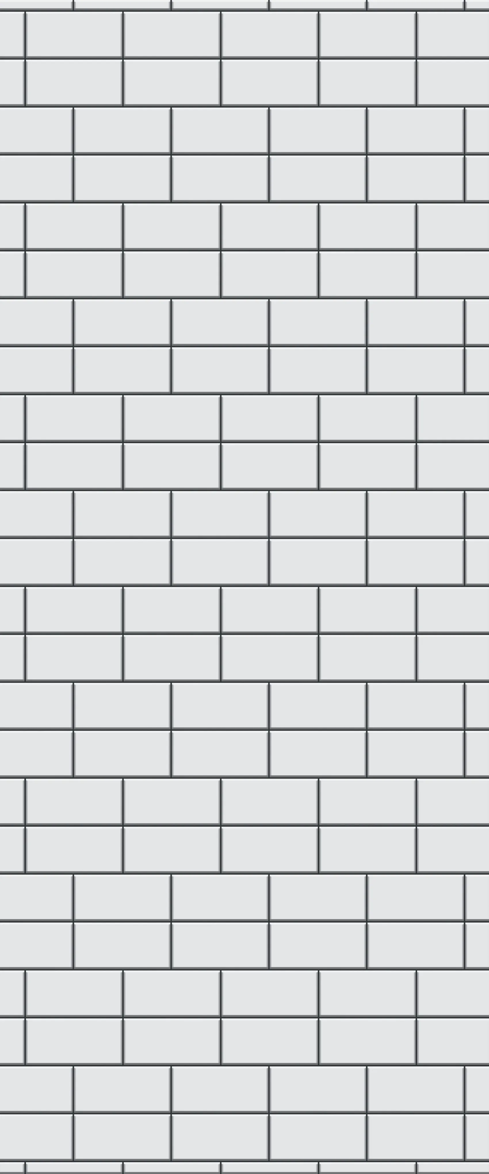 Grey Brickbond Acrylic Shower Wall Panel 2440mm x 1220mm (3mm Thick)