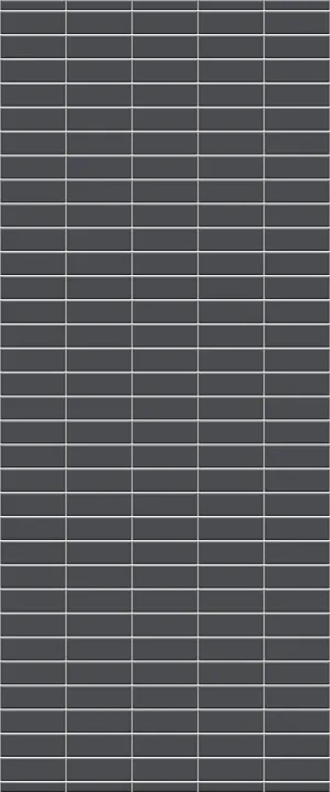 Grey Horizontal Block Acrylic Shower Wall Panel 2440mm x 1220mm (3mm Thick)