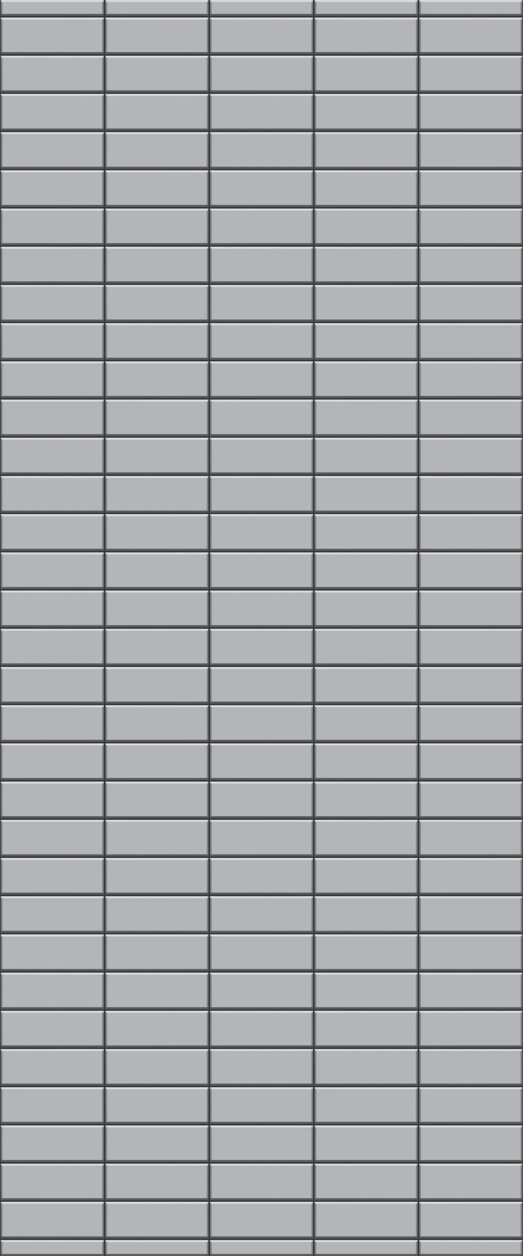 Grey Horizontal Block Acrylic Shower Wall Panel 2440mm x 1220mm (3mm Thick)