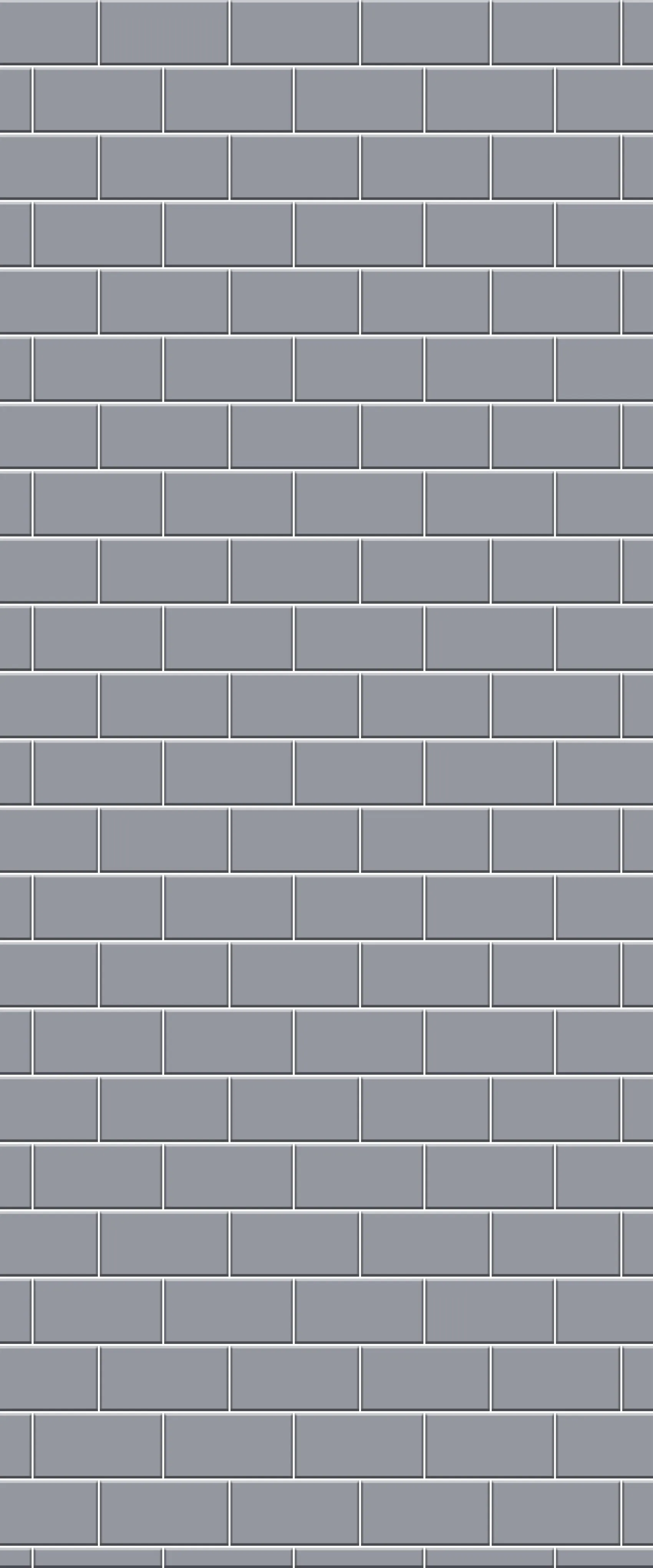 Grey Subway Tile Acrylic Shower Wall Panel 2440mm x 1220mm (3mm Thick)