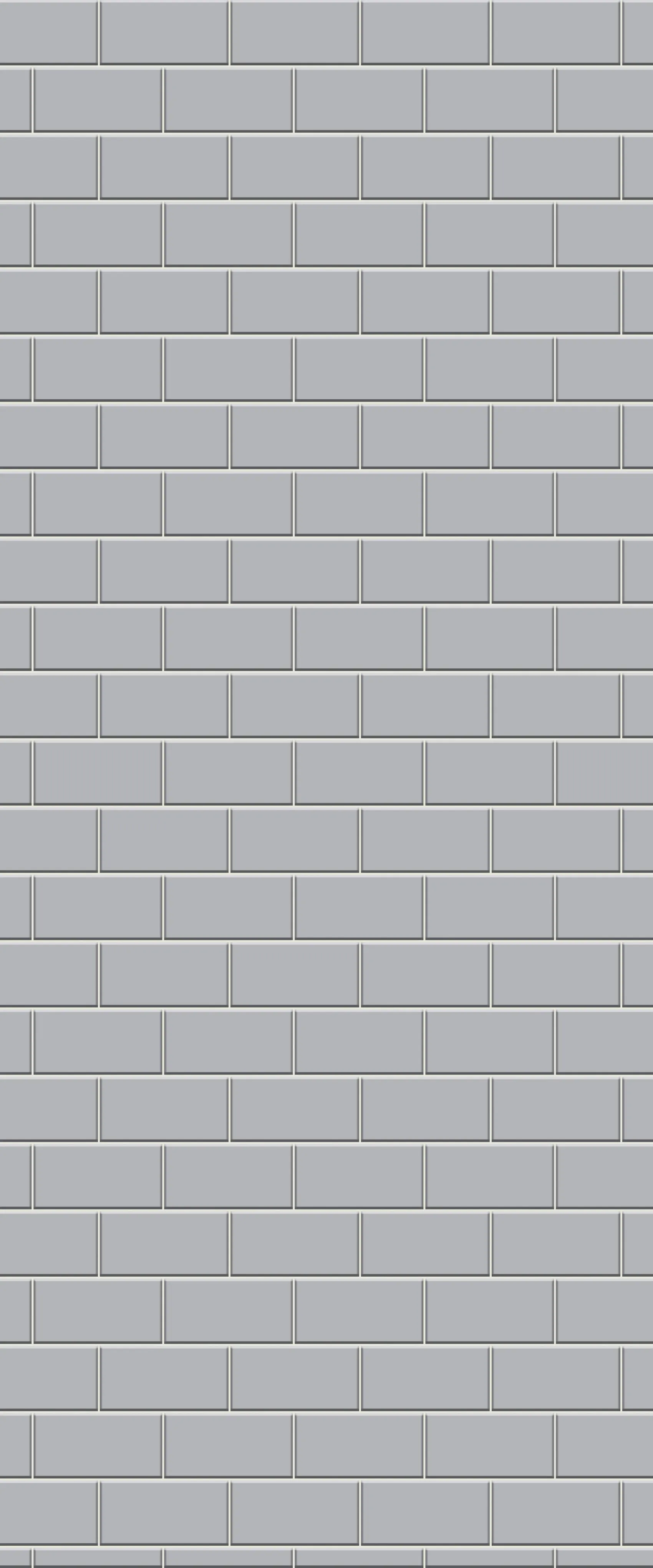 Grey Subway Tile Acrylic Shower Wall Panel 2440mm x 1220mm (3mm Thick)