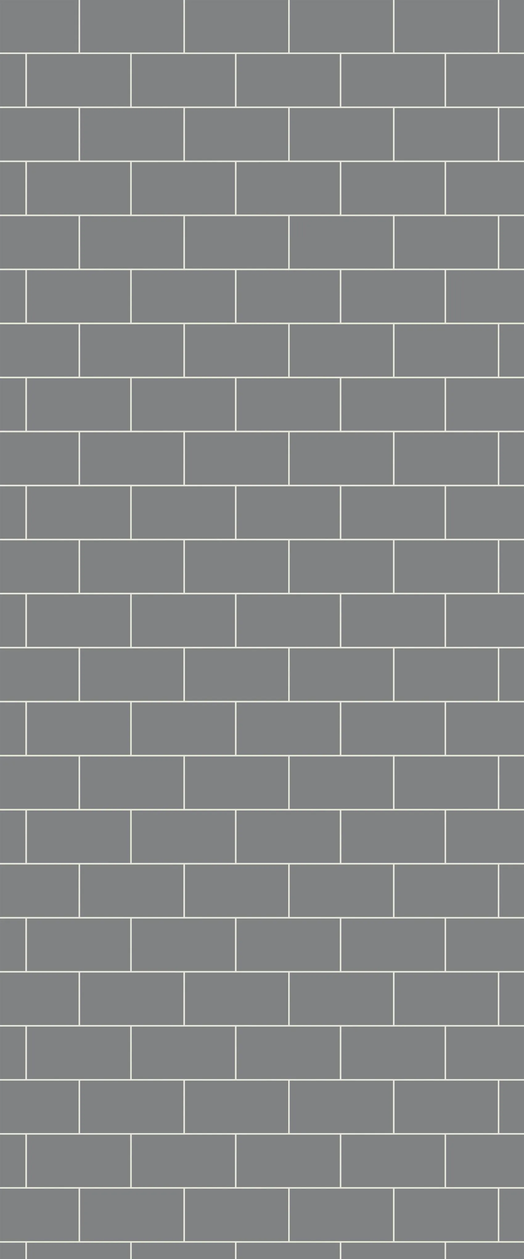 Grey Subway Tile Acrylic Shower Wall Panel 2440mm x 1220mm (3mm Thick)