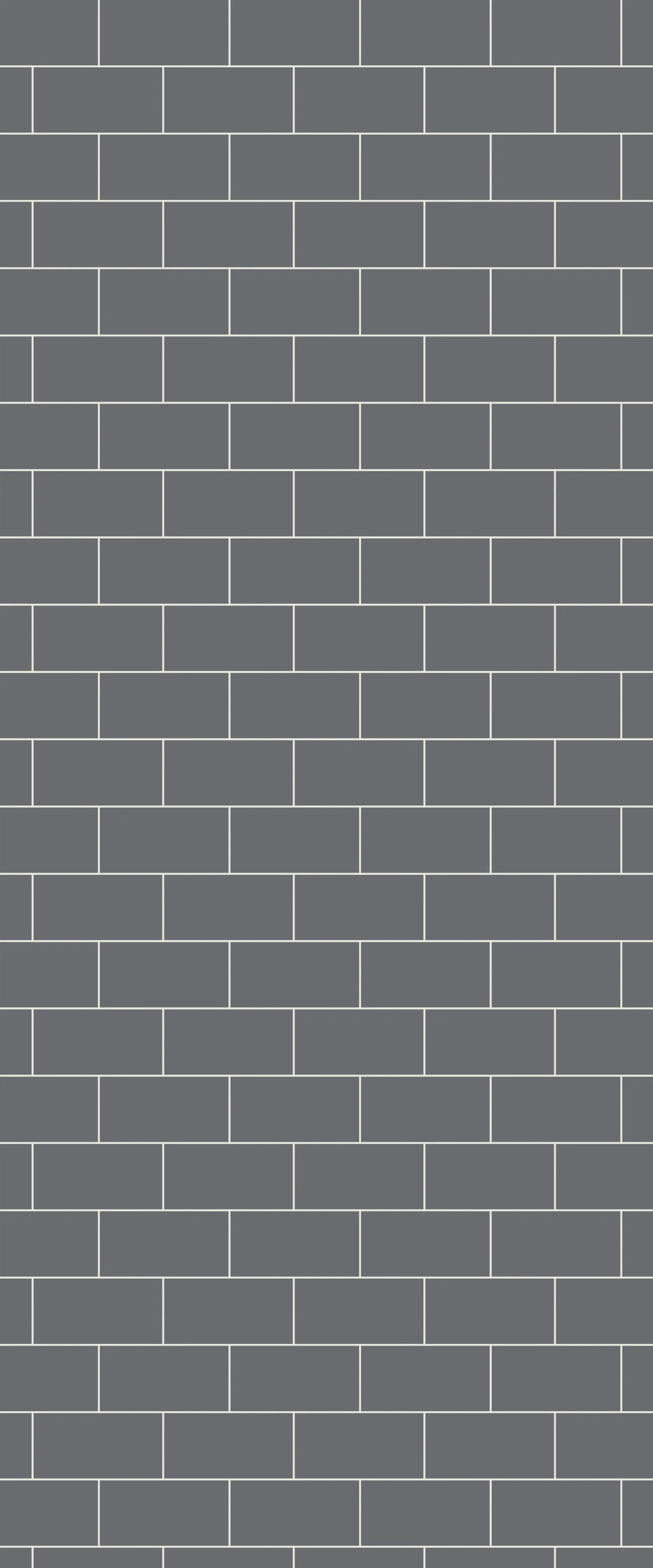 Grey Subway Tile Acrylic Shower Wall Panel 2440mm x 1220mm (3mm Thick)