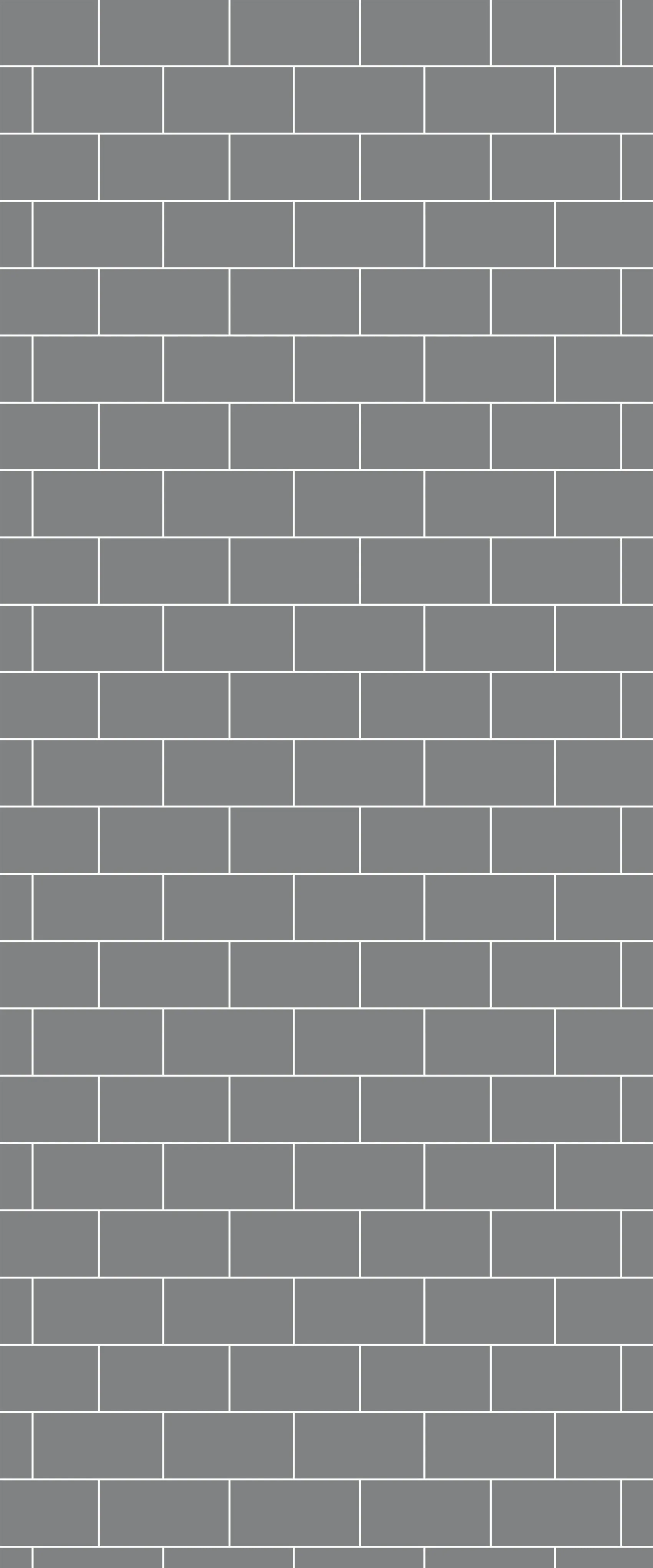 Grey Subway Tile Acrylic Shower Wall Panel 2440mm x 1220mm (3mm Thick)