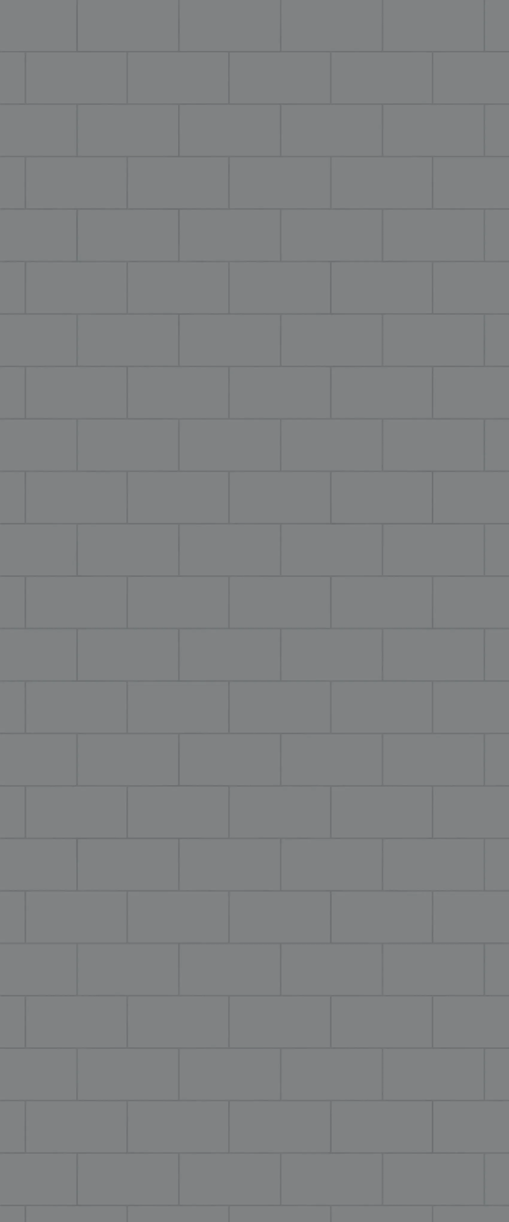 Grey Subway Tile Acrylic Shower Wall Panel 2440mm x 1220mm (3mm Thick)