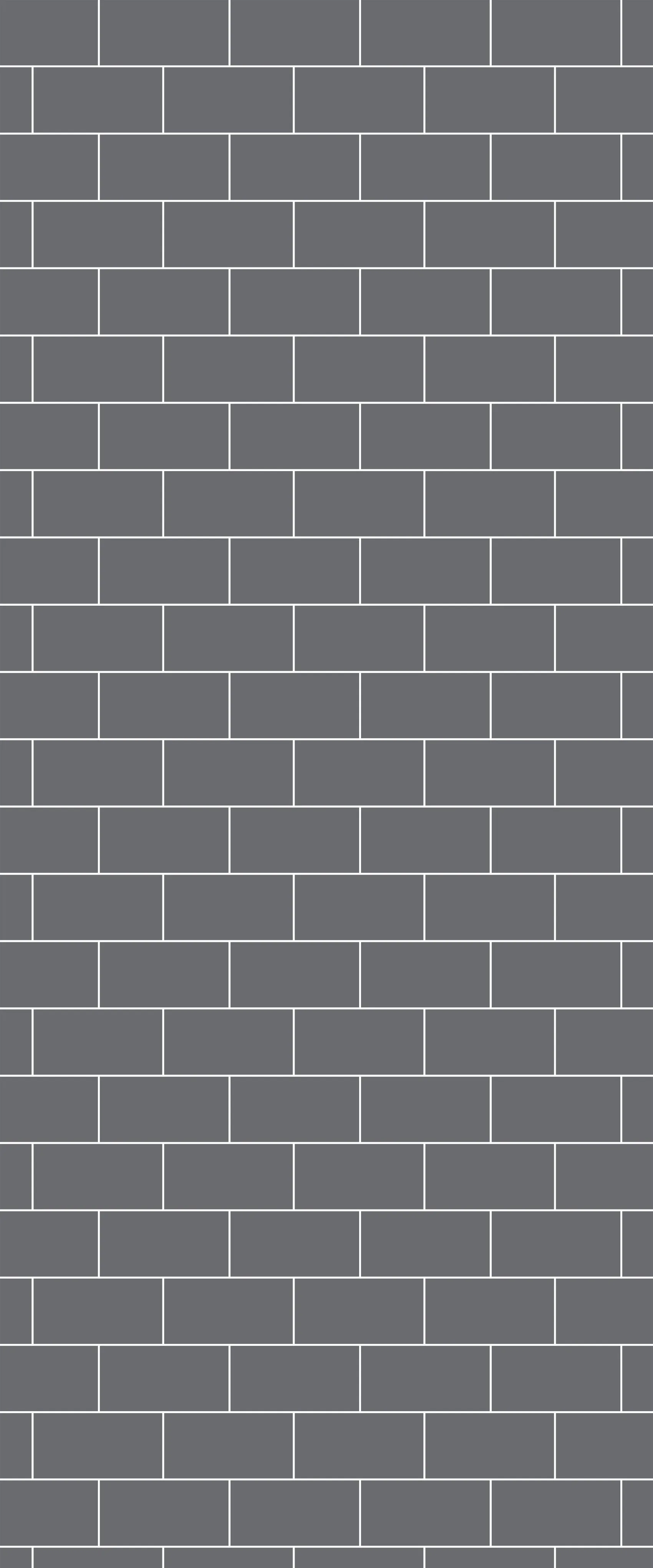 Grey Subway Tile Acrylic Shower Wall Panel 2440mm x 1220mm (3mm Thick)