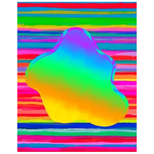 Groovy Stripes Acrylic Wall Art