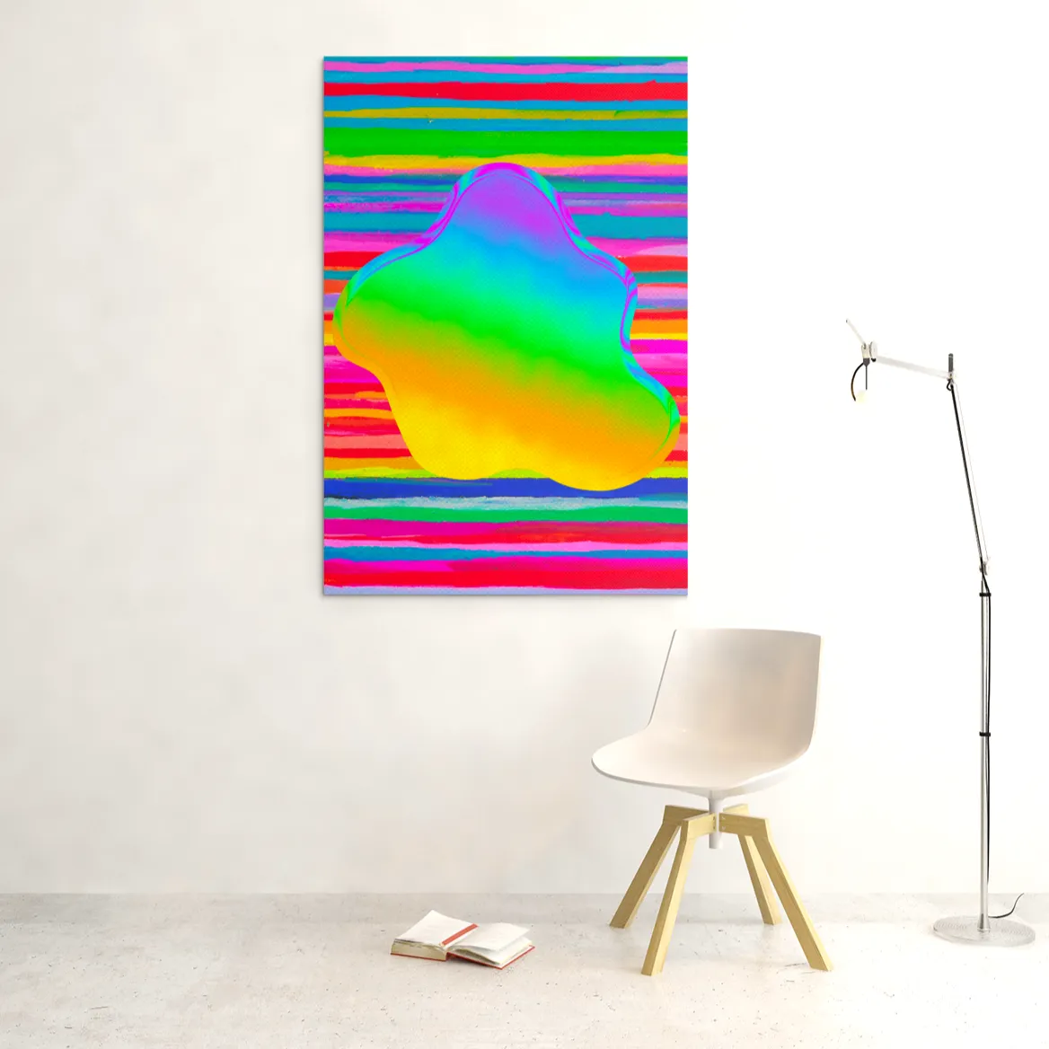 Groovy Stripes Acrylic Wall Art