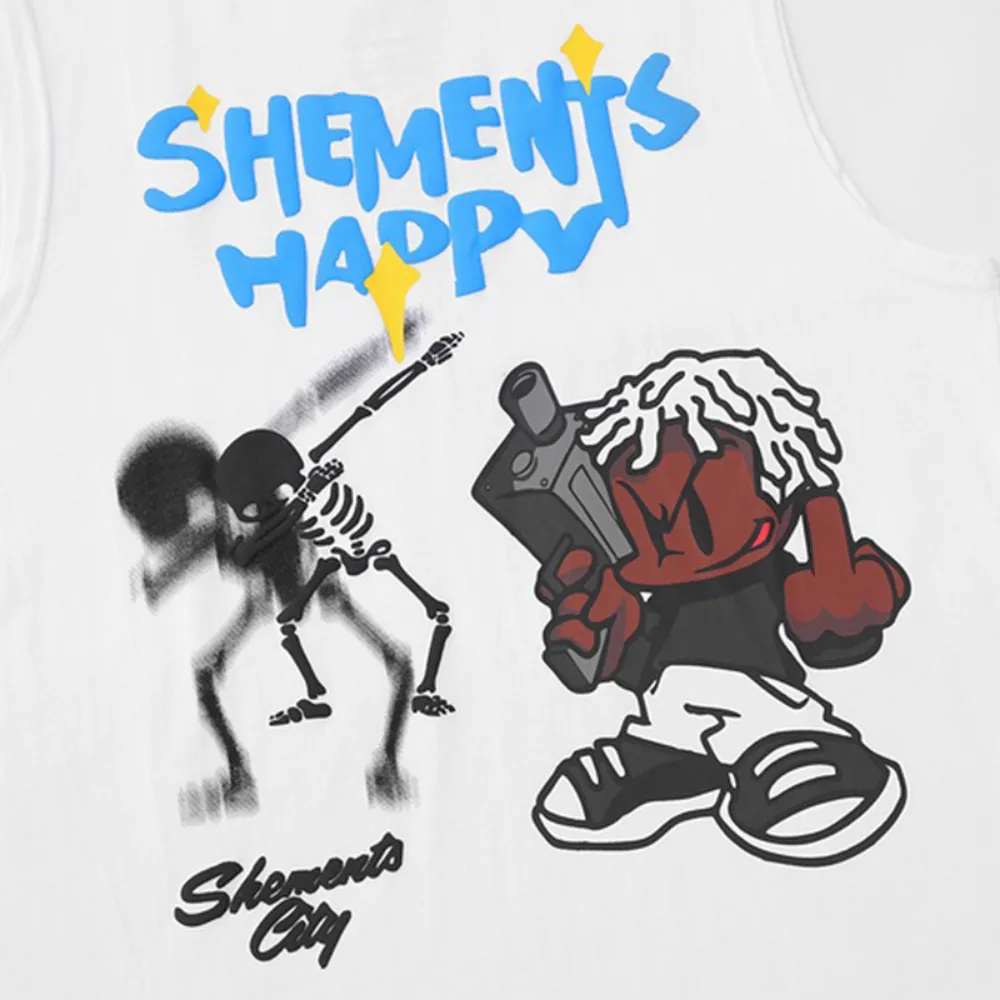 High Street Fun Cartoon Print Vest