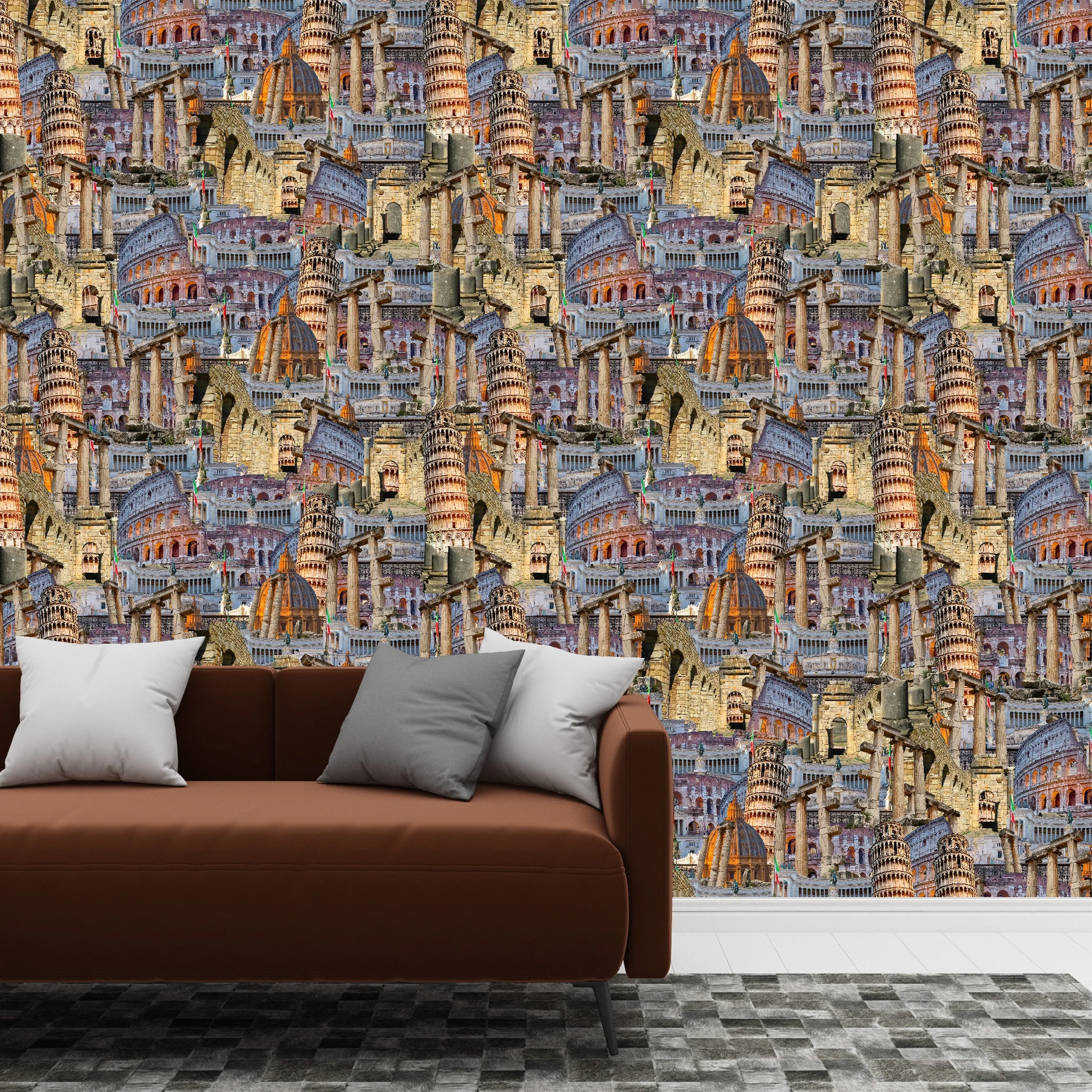 Historic Italy Acrylic Wall Panels Home Decor 2440mmm x 1220mm
