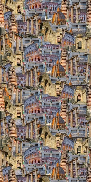 Historic Italy Acrylic Wall Panels Home Decor 2440mmm x 1220mm