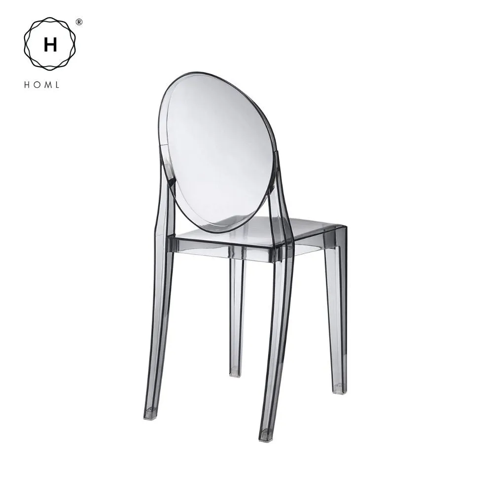 Homlly Chair Modern Acrylic Stacking Kitchen Dining Room Chair