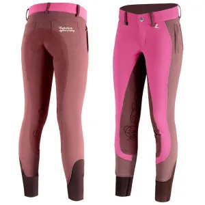 Horze Kiana Ladies Breeches Cactus Flower-Eggplant
