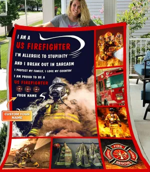 I Am a u.s Firefighter - Blanket01 - ATM2K