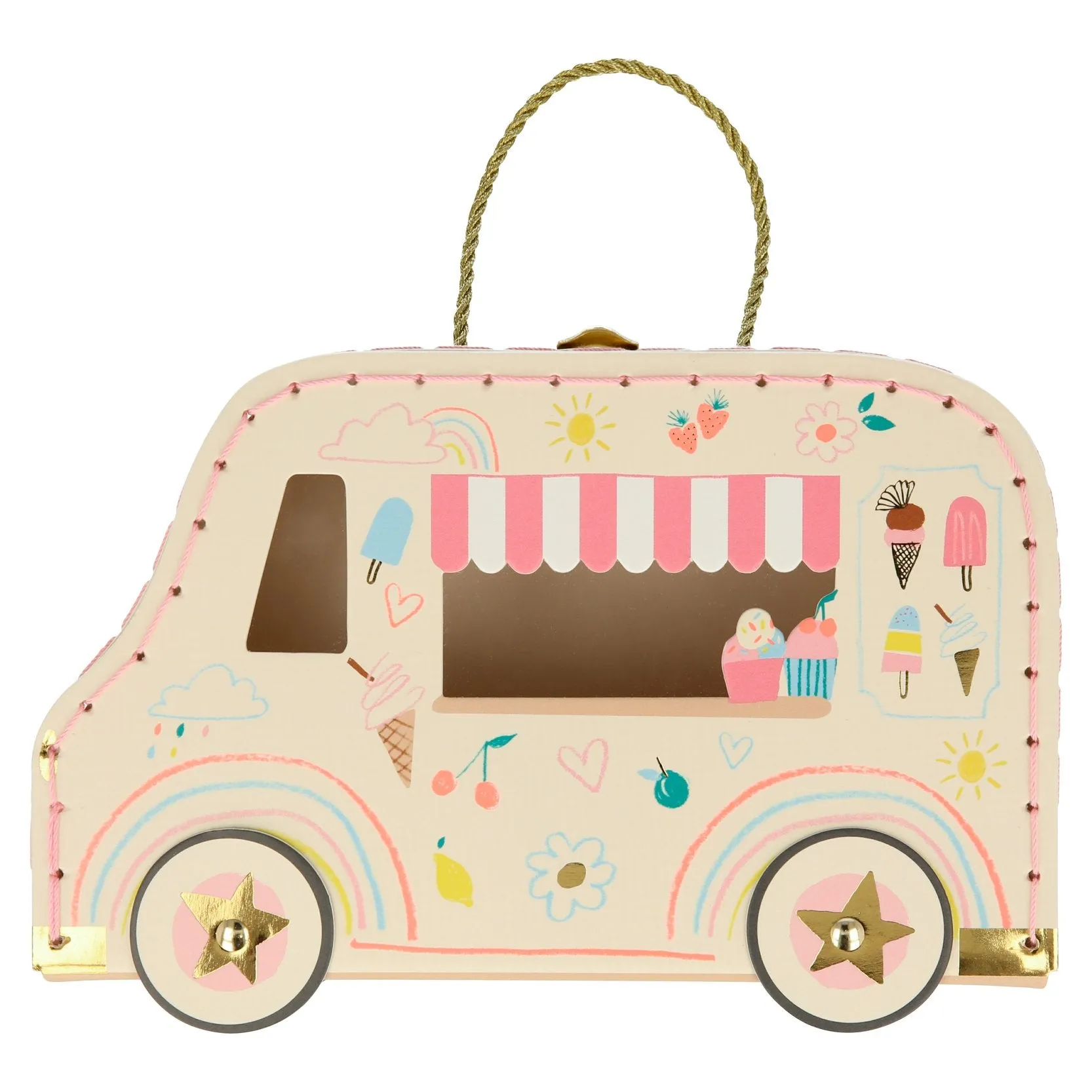 Ice Cream Van Bunny Mini Suitcase doll