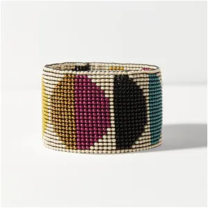 Ink Alloy Circle Stretch Bracelet - Multi Color