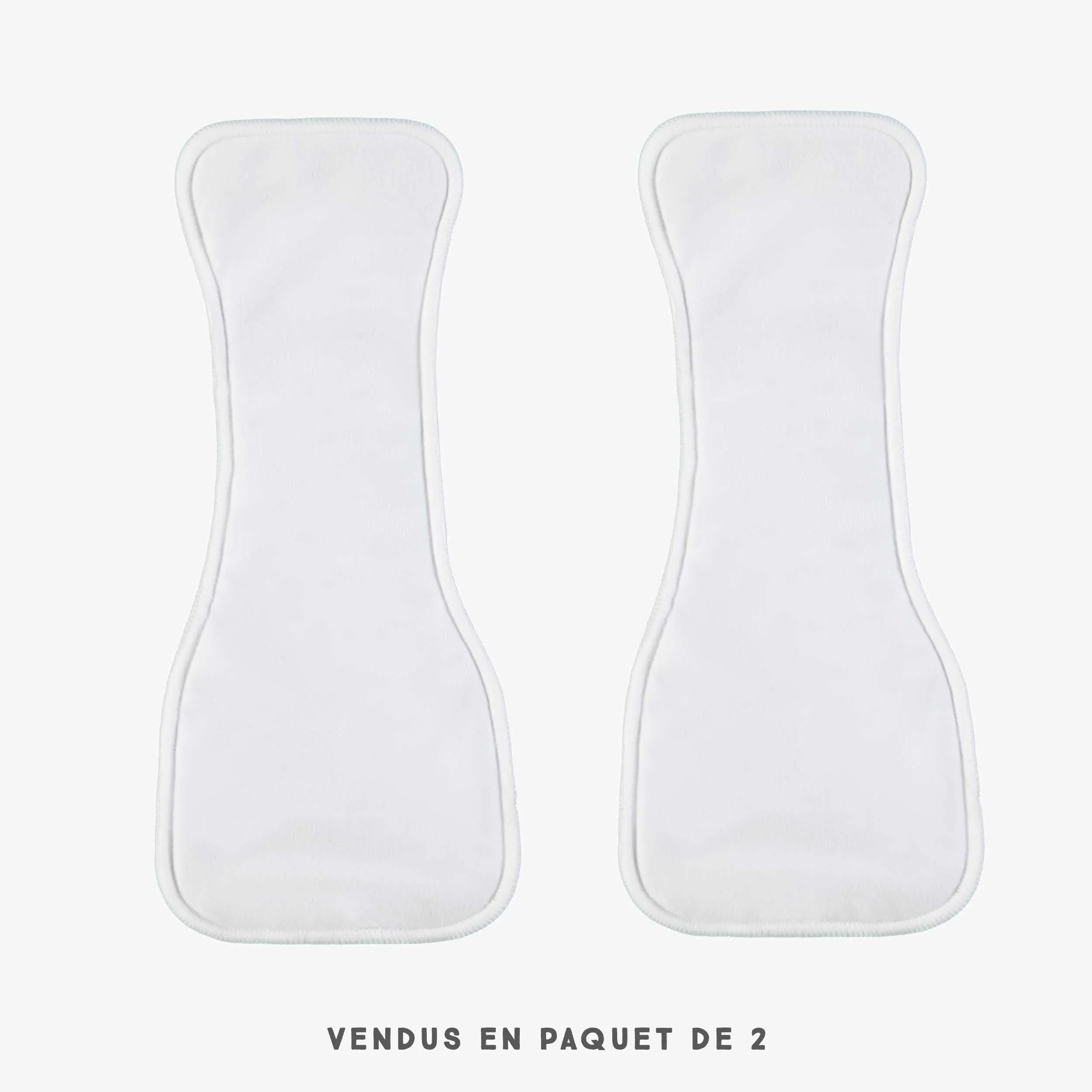 Inserts absorbants pour couche réutilisable, paquet de 2, bébé || Absorbent inserts for reusable diapers, pack of 2, baby