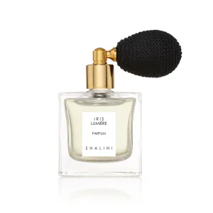 Iris Lumière Parfum | Cubique Glass Bottle with Black Bulb Atomizer