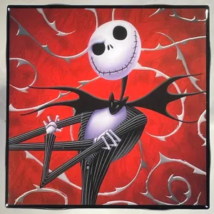 Jack Skellington Ceramic Tile Coaster Nightmare Before Christmas Movie